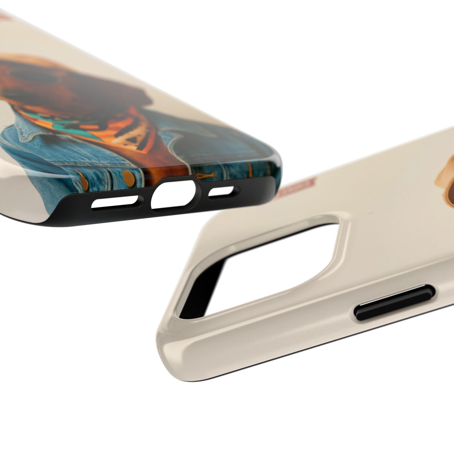 Lentes oscuros, mirada seria