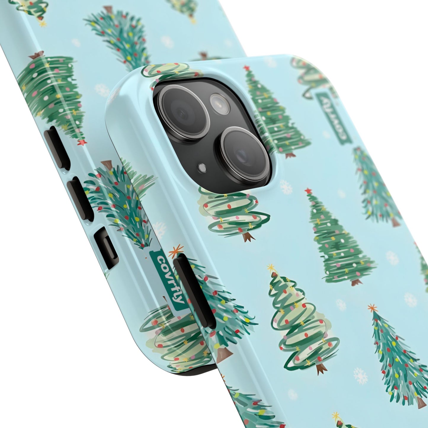 Winter trees, happy heart