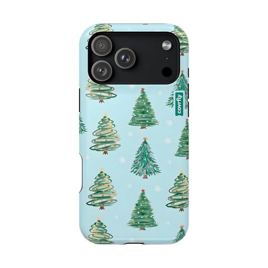 Winter trees, happy heart