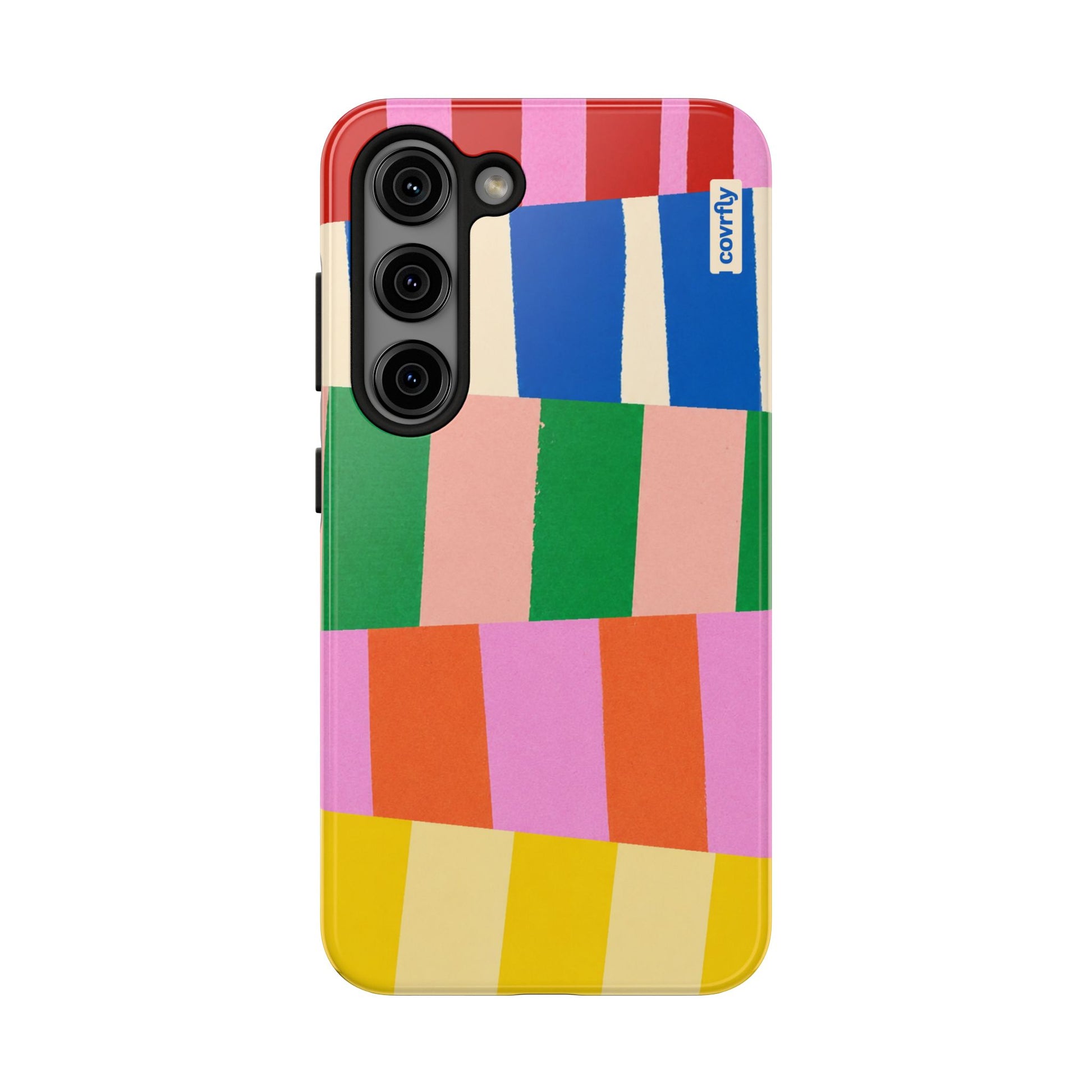 Funda Franjas Rotas para Galaxy S23 - View 1 - Diseño Premium covrfly