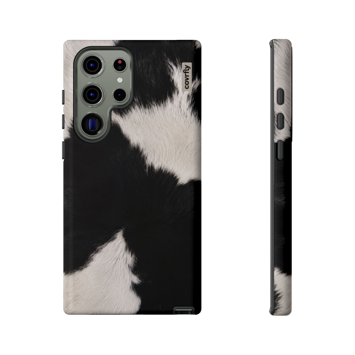 Funda Blanco, negro, punto. para Galaxy S23 Ultra - View 1 - Diseño Premium covrfly