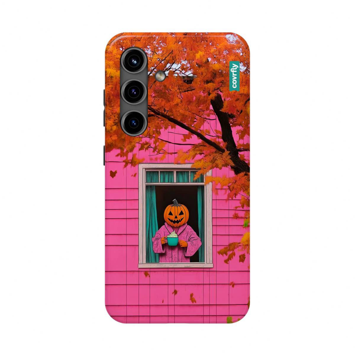 Funda Cozy Pumpkin Mornings para Galaxy S24 - View 1 - Diseño Premium covrfly