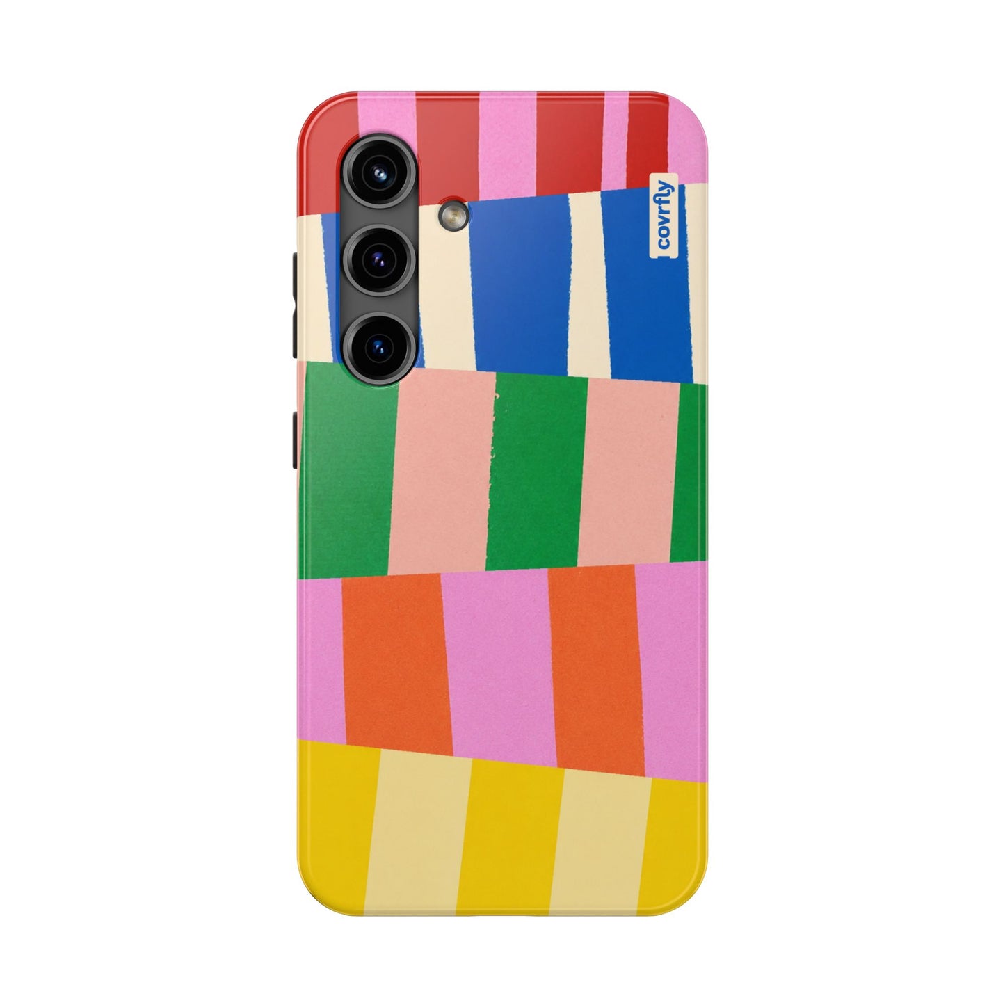 Funda Franjas Rotas para Galaxy S24 - View 1 - Diseño Premium covrfly
