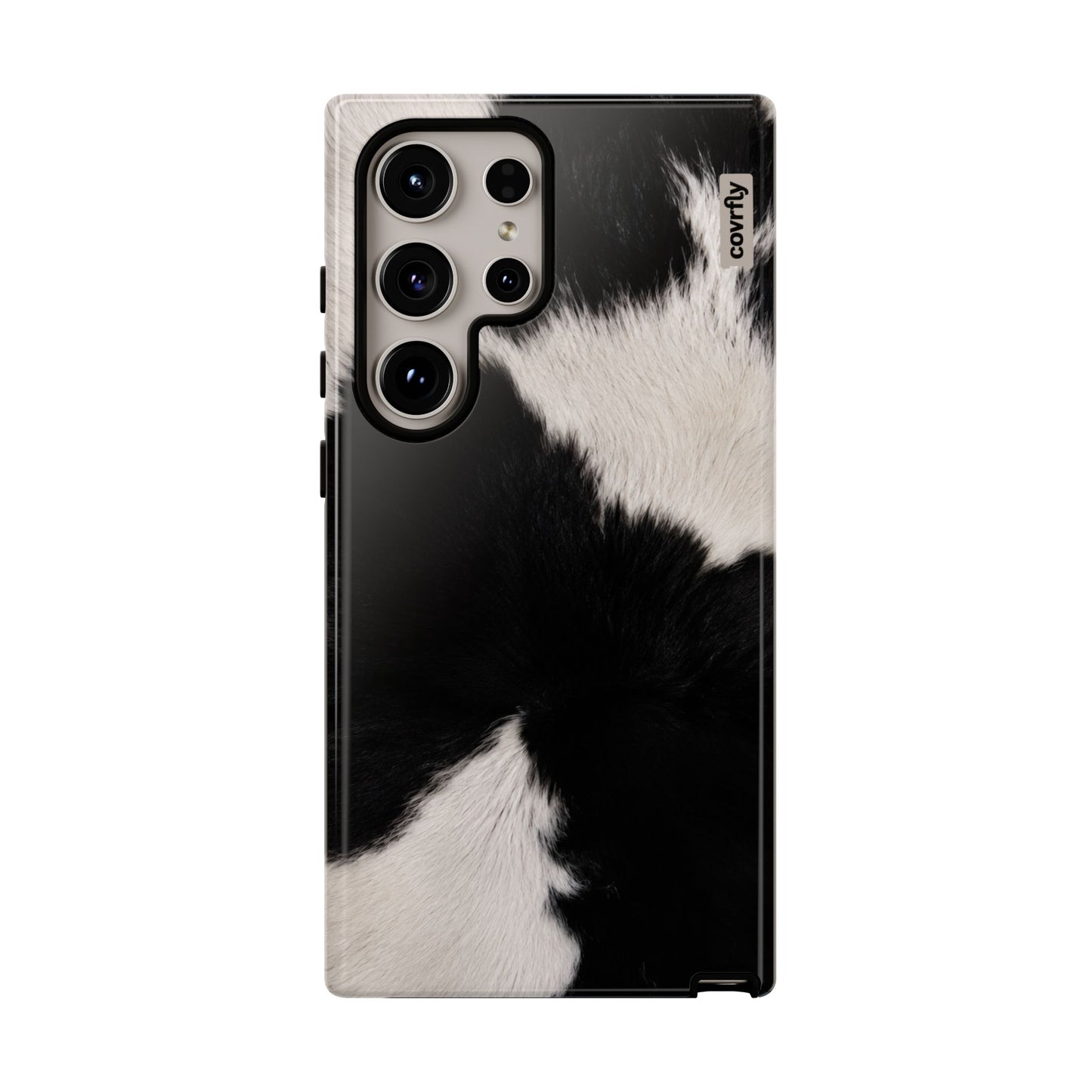 Funda Blanco, negro, punto. para Galaxy S24 Ultra - View 1 - Diseño Premium covrfly