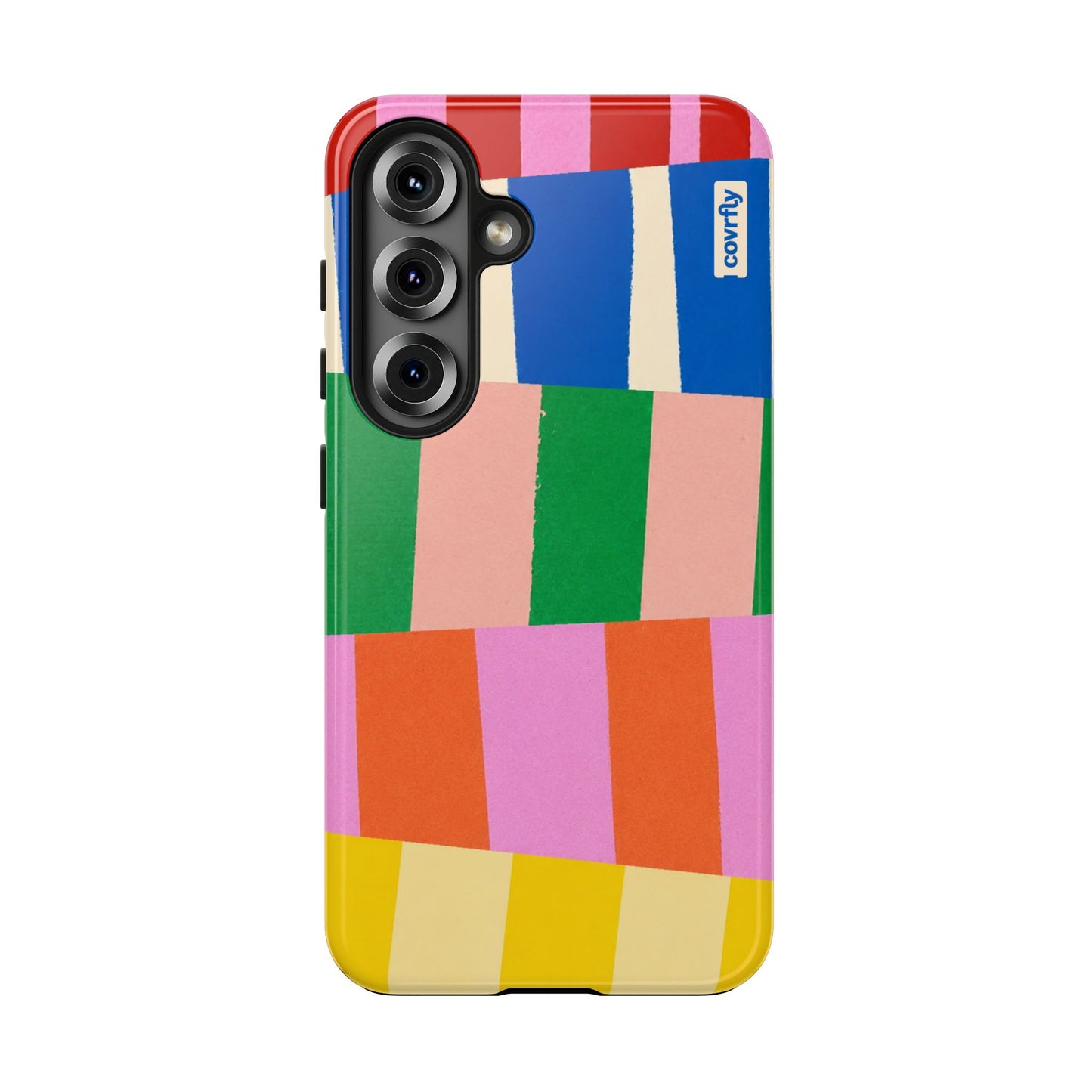 Funda Franjas Rotas para Galaxy S25 - View 1 - Diseño Premium covrfly