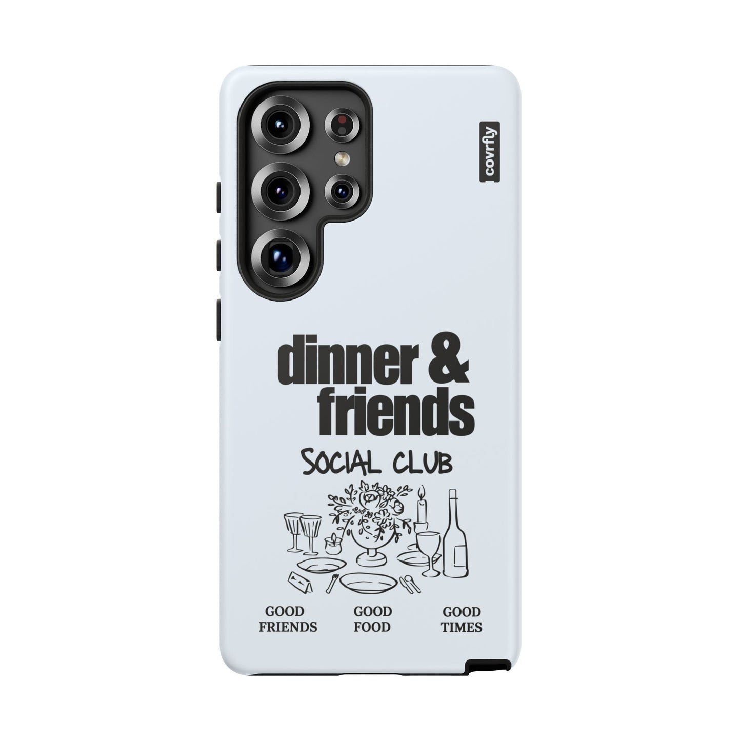 Funda Dinner & Friends para Galaxy S25 Ultra Matte Premium - View 1 - Diseño Premium covrfly