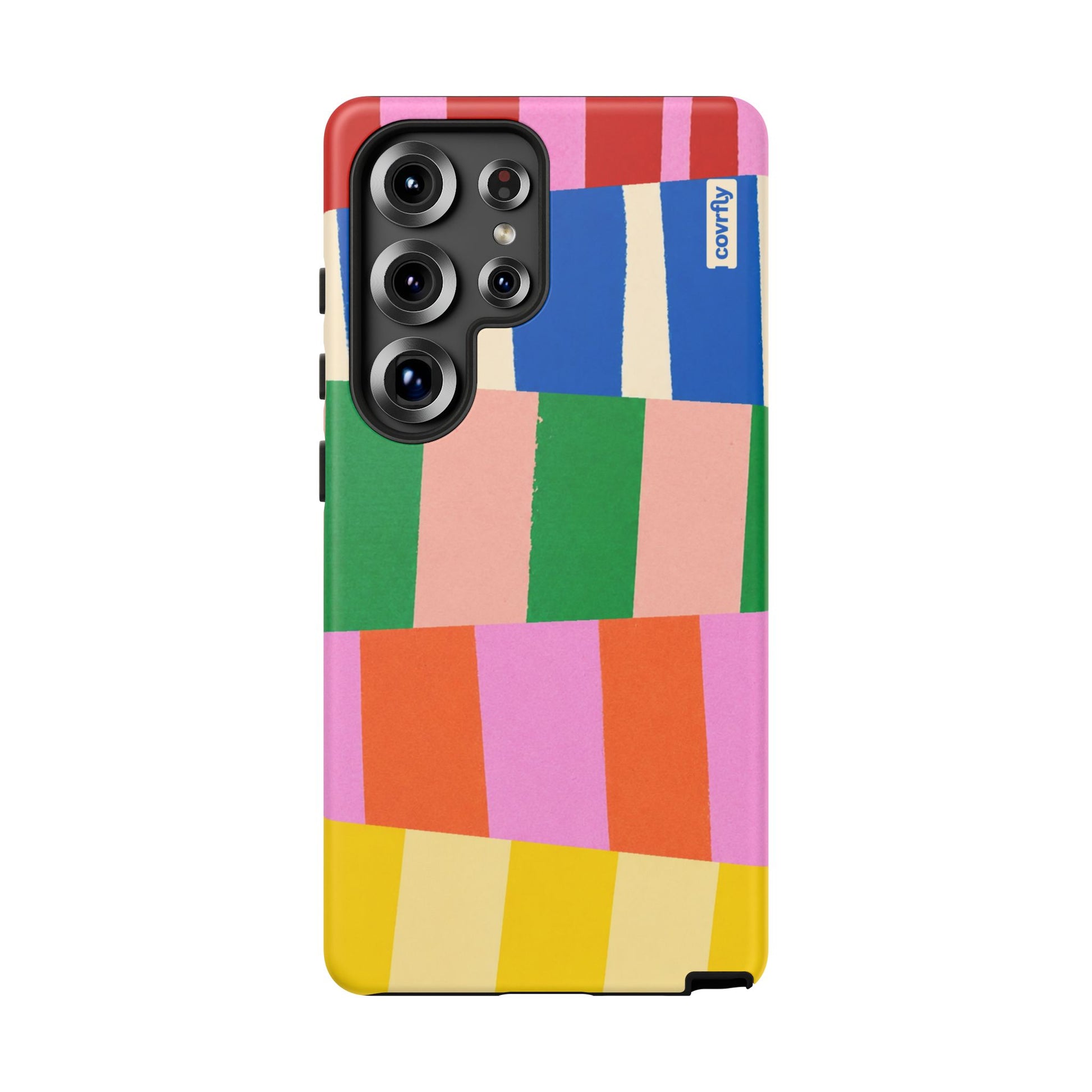 Funda Franjas Rotas para Galaxy S25 Ultra Matte Premium - View 1 - Diseño Premium covrfly