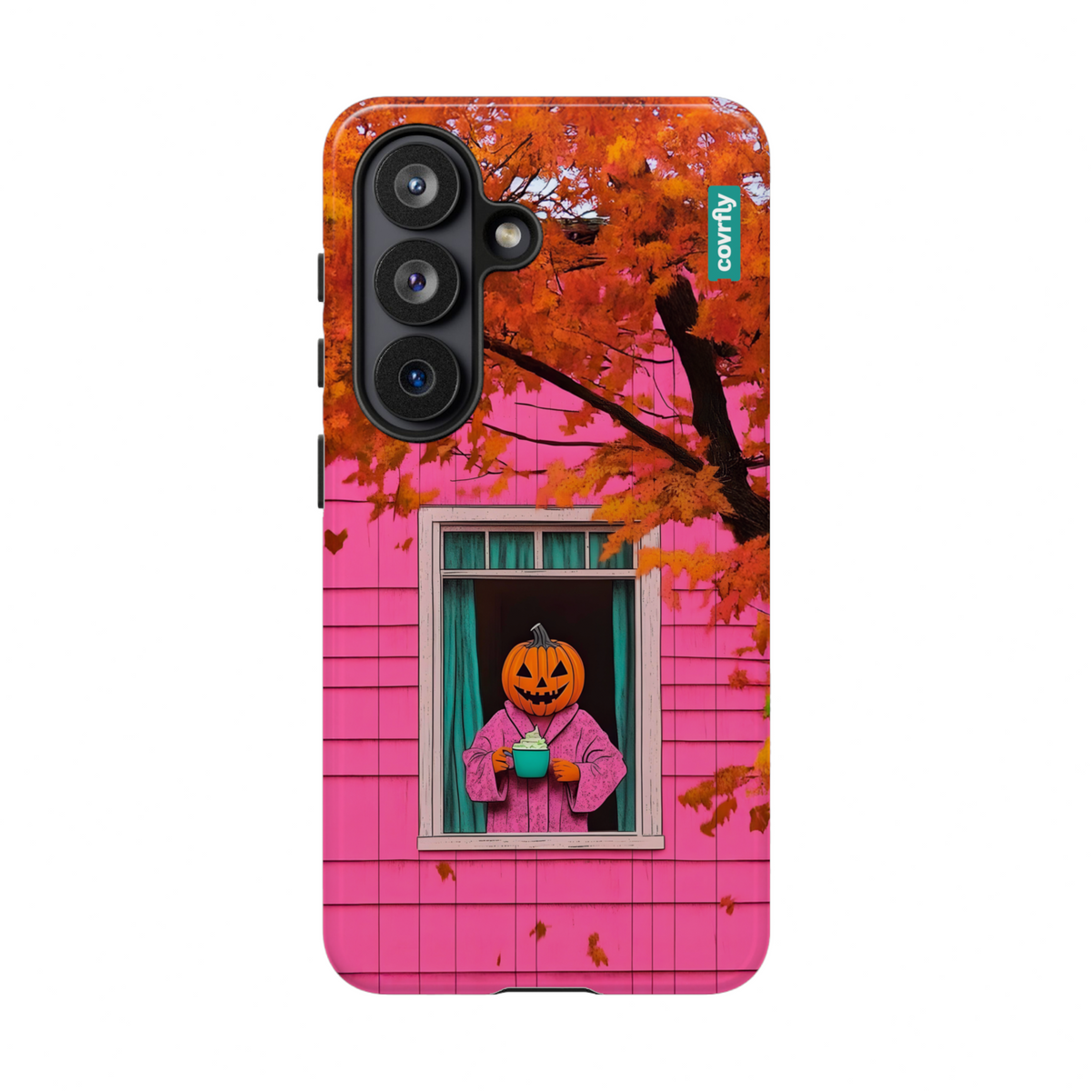 Funda Cozy Pumpkin Mornings para Galaxy S26 - View 1 - Diseño Premium covrfly