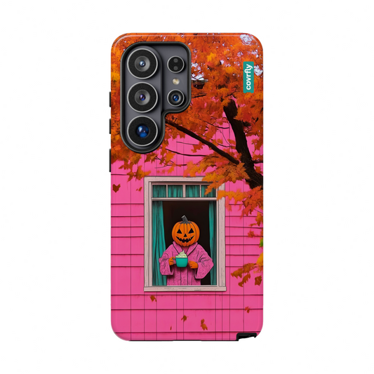 Funda Cozy Pumpkin Mornings para Galaxy S26 Ultra - View 1 - Diseño Premium covrfly