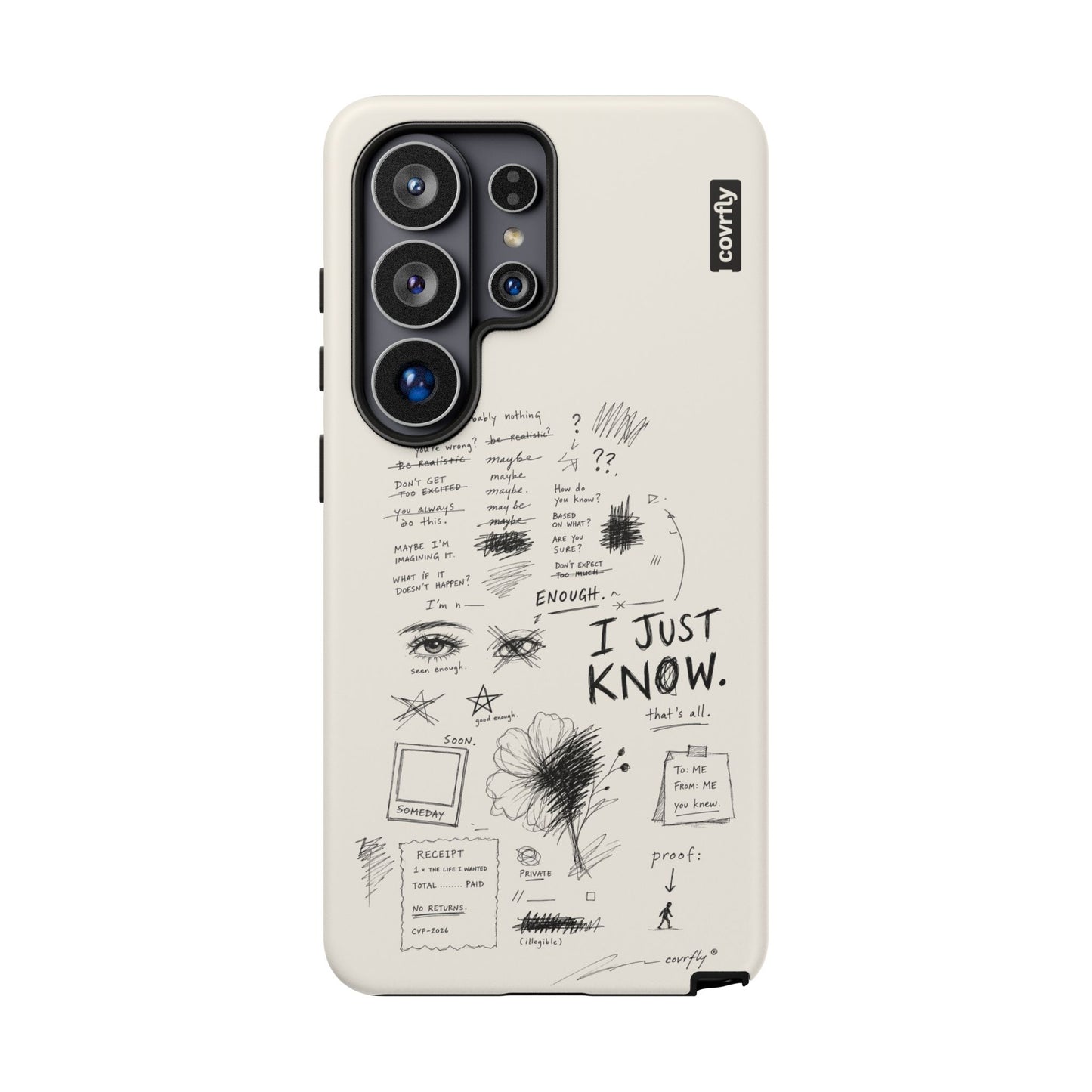 Funda I Just Know para Galaxy S26 Ultra Matte Premium - View 1 - Diseño Premium covrfly