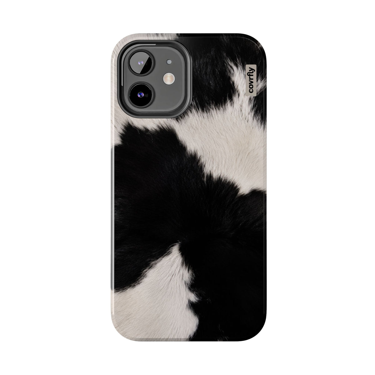 Funda Blanco, negro, punto. para iPhone 12 - View 1 - Diseño Premium covrfly
