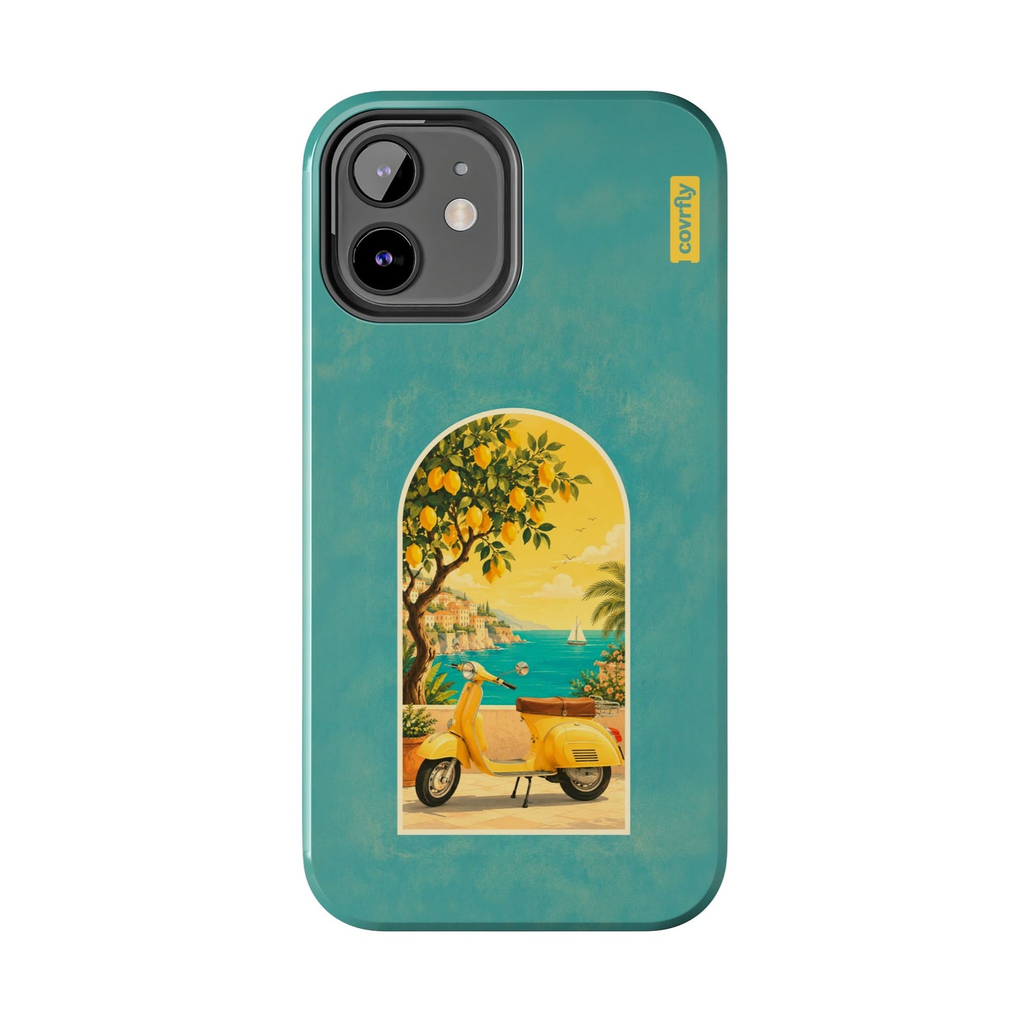 Funda Costa Quieta para iPhone 12 - View 1 - Diseño Premium covrfly