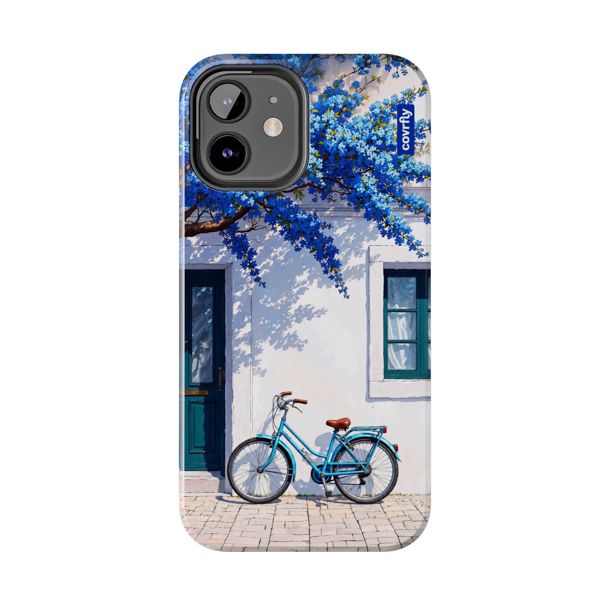 Funda Flores & Ruedas para iPhone 12 - View 1 - Diseño Premium covrfly