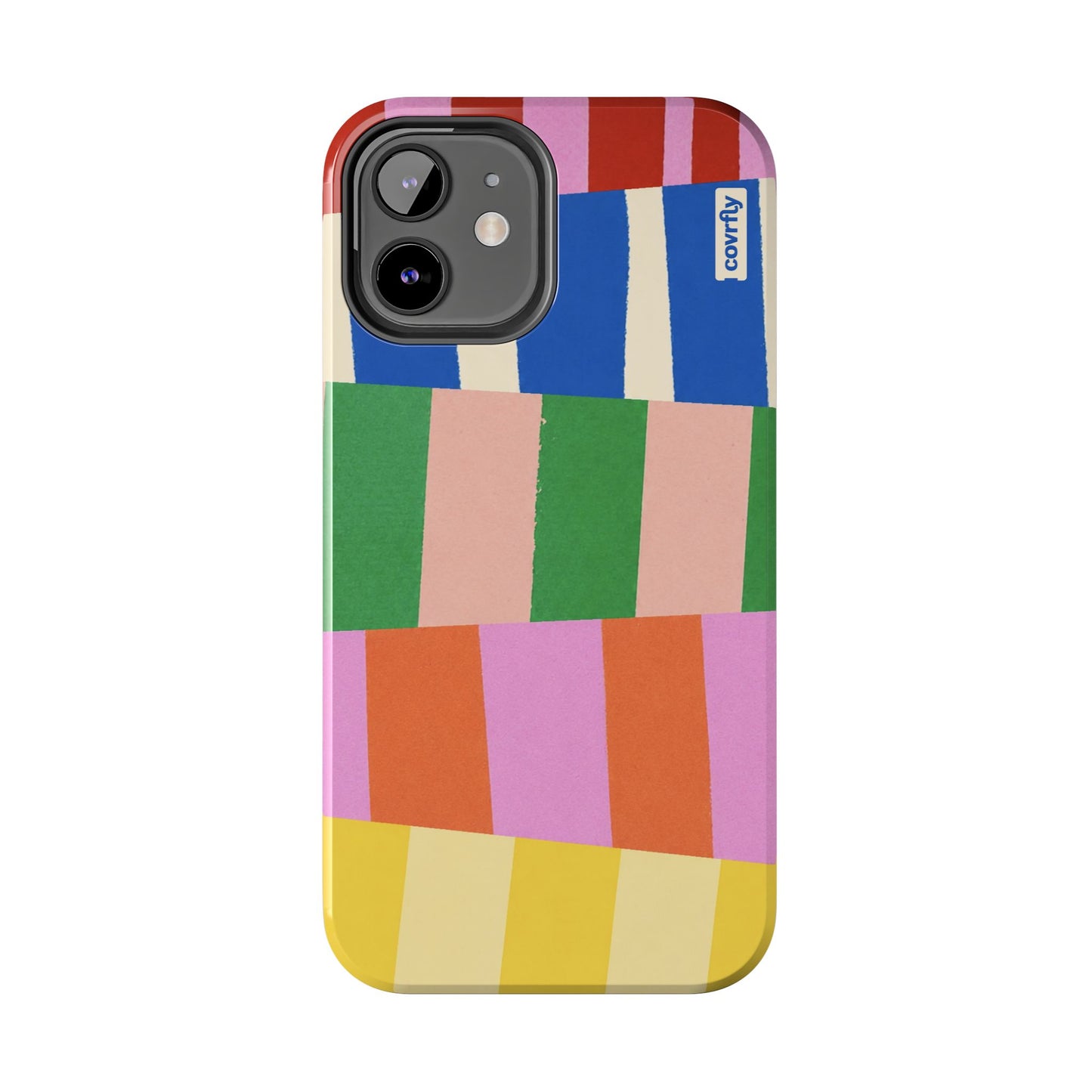 Funda Franjas Rotas para iPhone 12 - View 1 - Diseño Premium covrfly