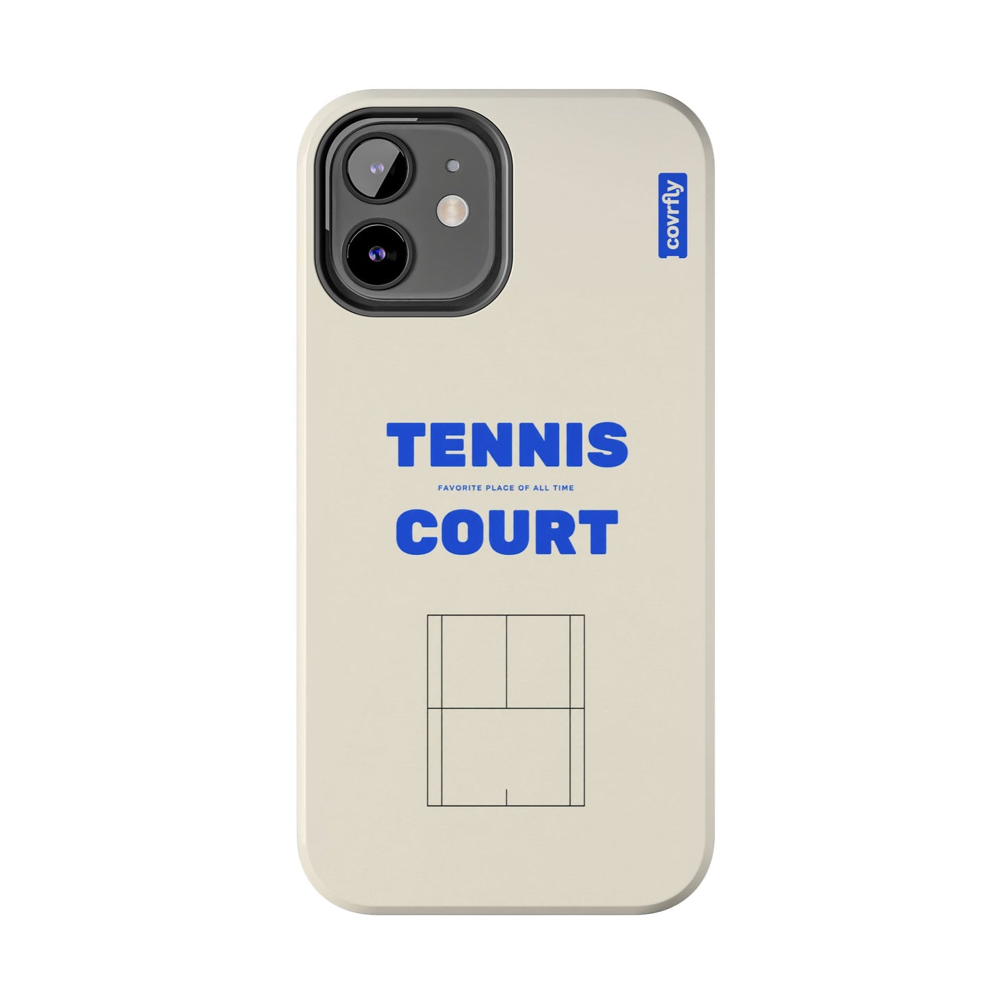 Funda Tennis Court para iPhone 12 - View 1 - Diseño Premium covrfly