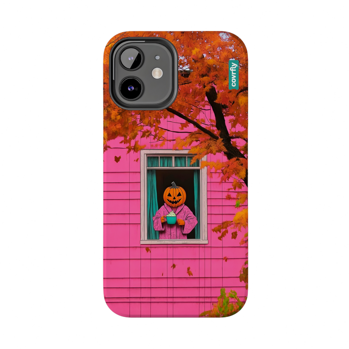 Funda Cozy Pumpkin Mornings para iPhone 12 - View 2 - Diseño Premium covrfly
