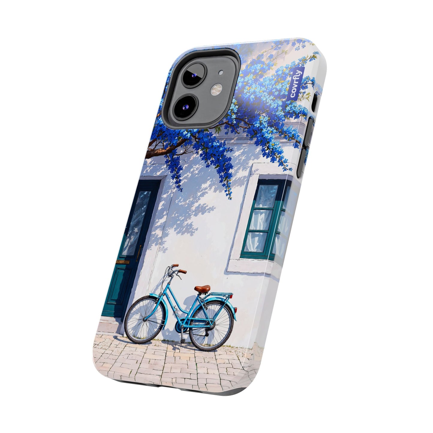 Funda Flores & Ruedas para iPhone 12 - View 2 - Diseño Premium covrfly