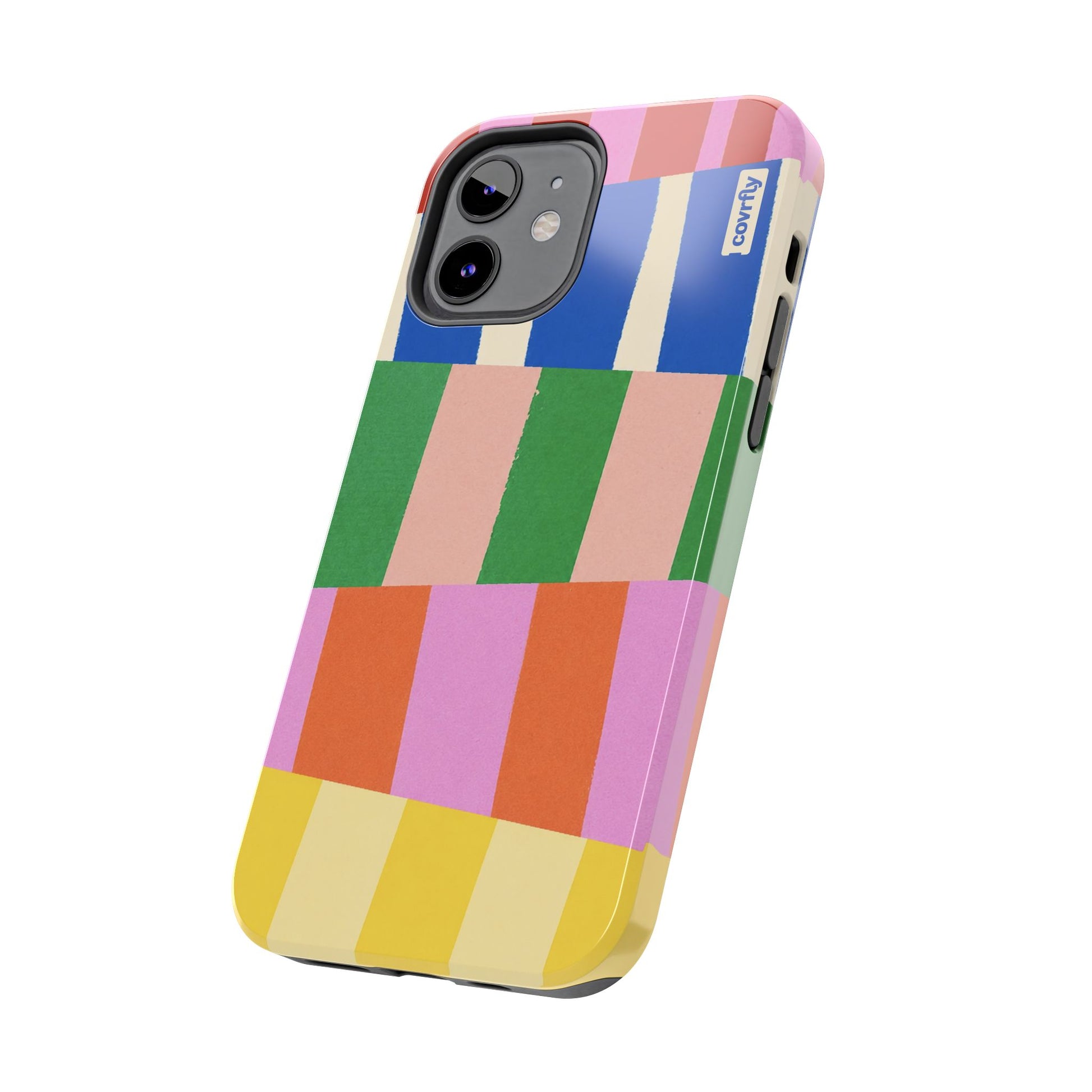 Funda Franjas Rotas para iPhone 12 - View 2 - Diseño Premium covrfly