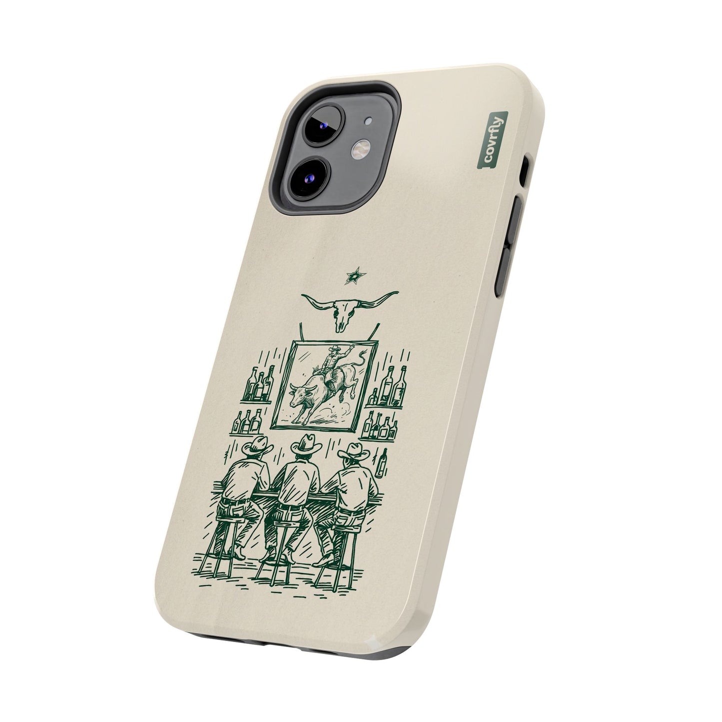 Funda Tres Sillas para iPhone 12 - View 2 - Diseño Premium covrfly