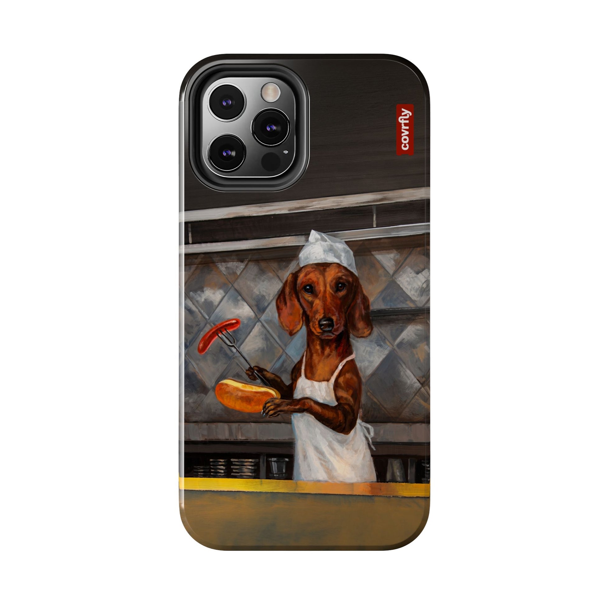 Funda Chef Salchicha para iPhone 12 Pro - View 1 - Diseño Premium covrfly