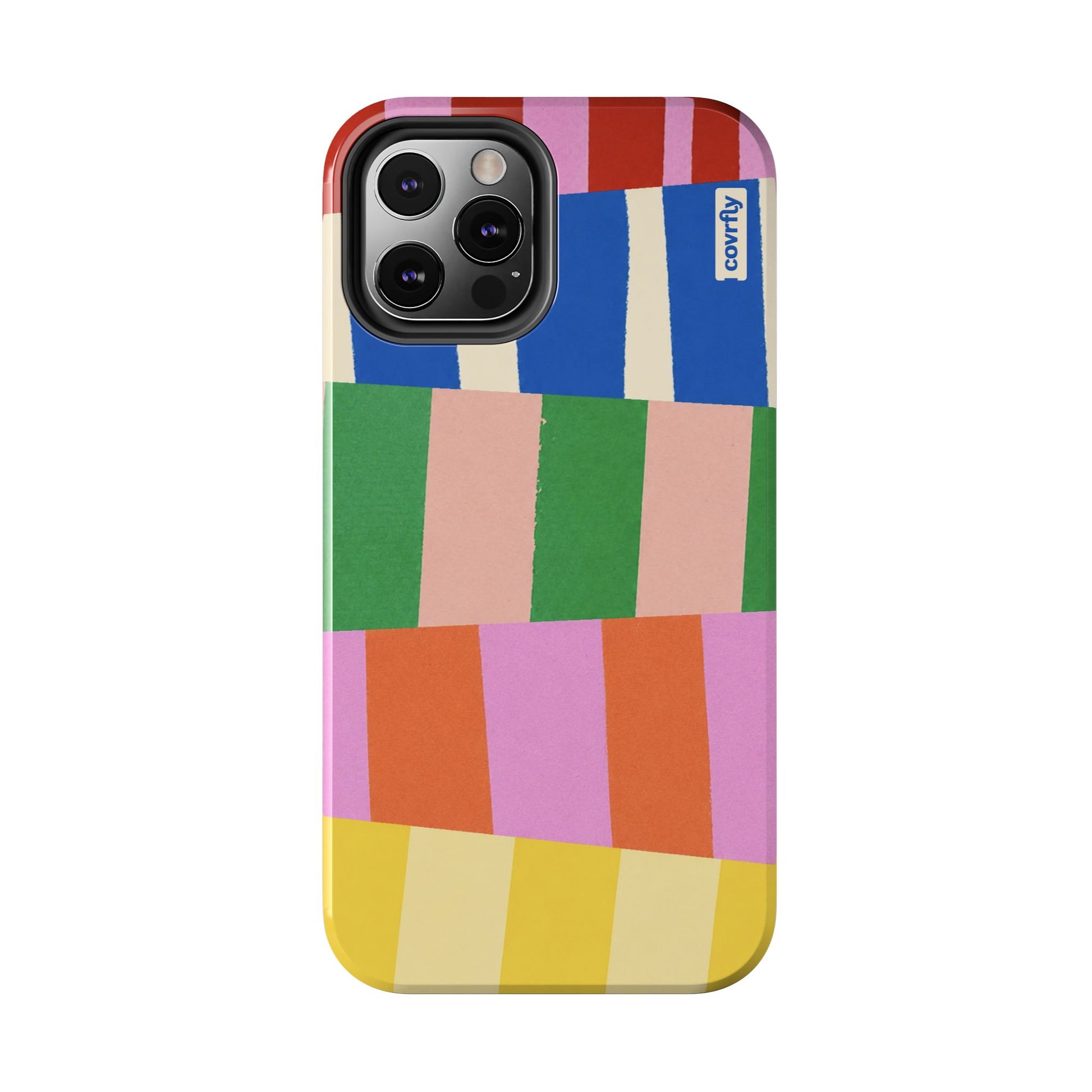 Funda Franjas Rotas para iPhone 12 Pro - View 1 - Diseño Premium covrfly