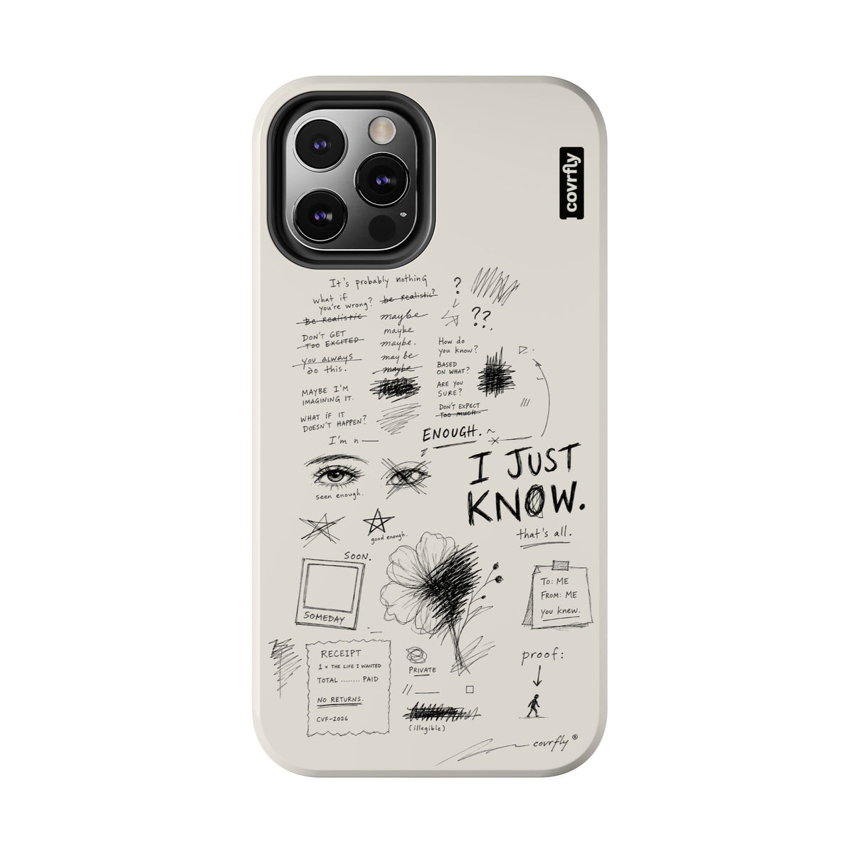 Funda I Just Know para iPhone 12 Pro - View 1 - Diseño Premium covrfly