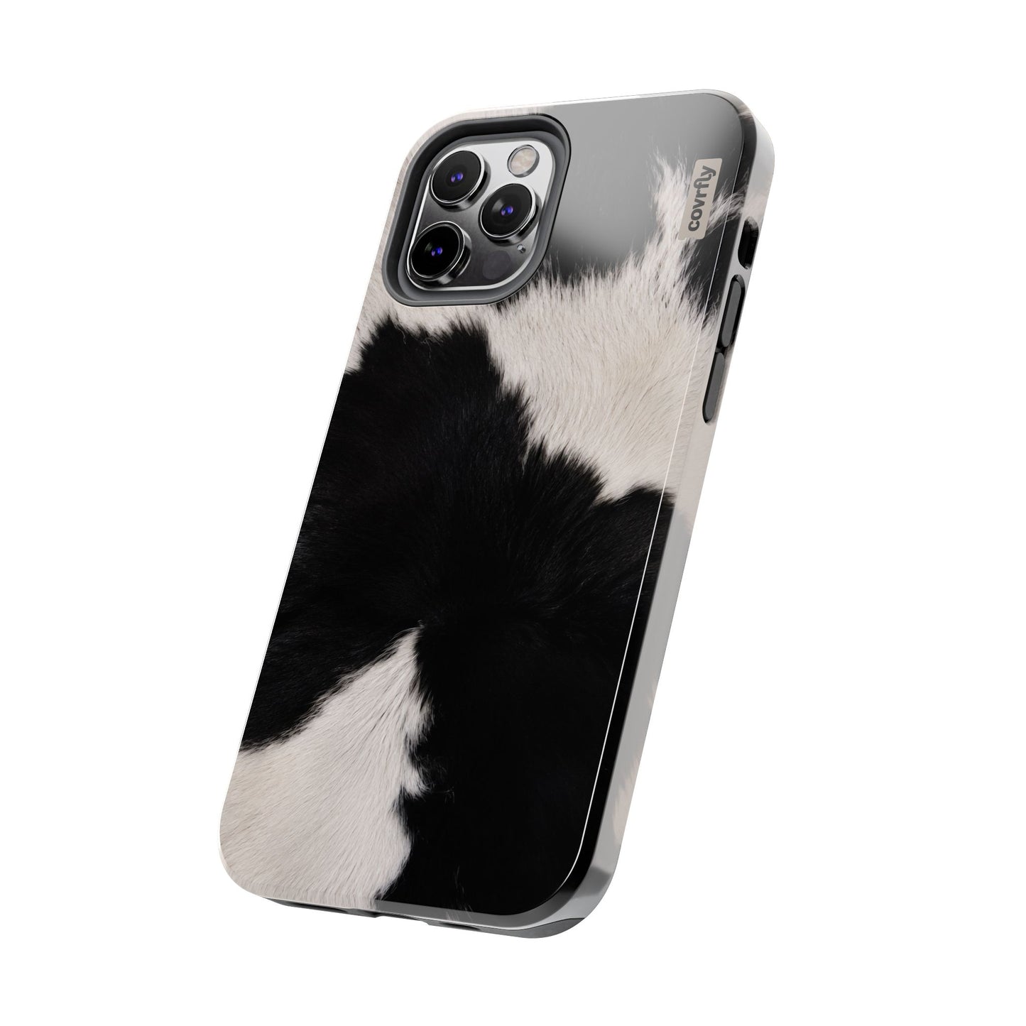Funda Blanco, negro, punto. para iPhone 12 Pro - View 2 - Diseño Premium covrfly