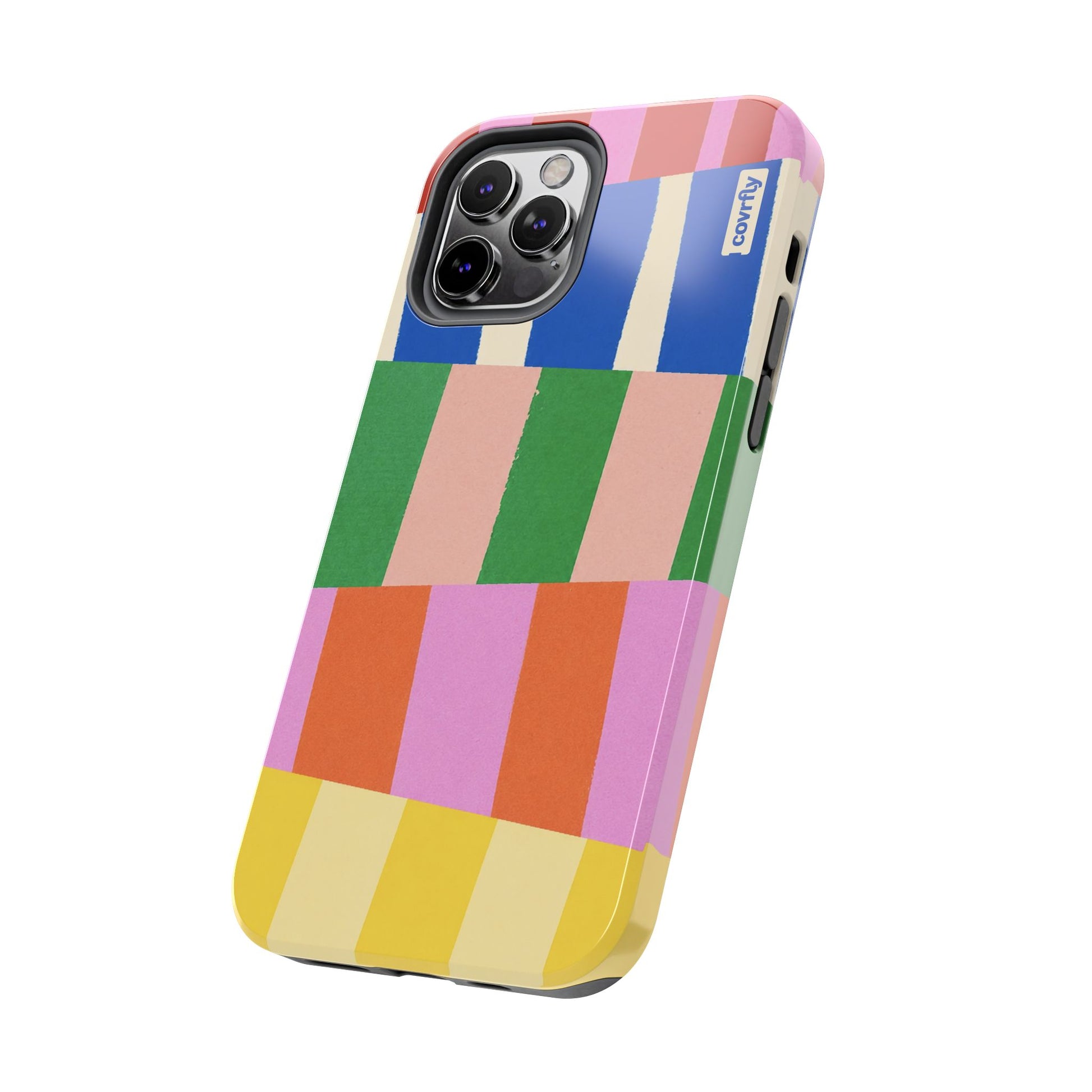 Funda Franjas Rotas para iPhone 12 Pro - View 2 - Diseño Premium covrfly