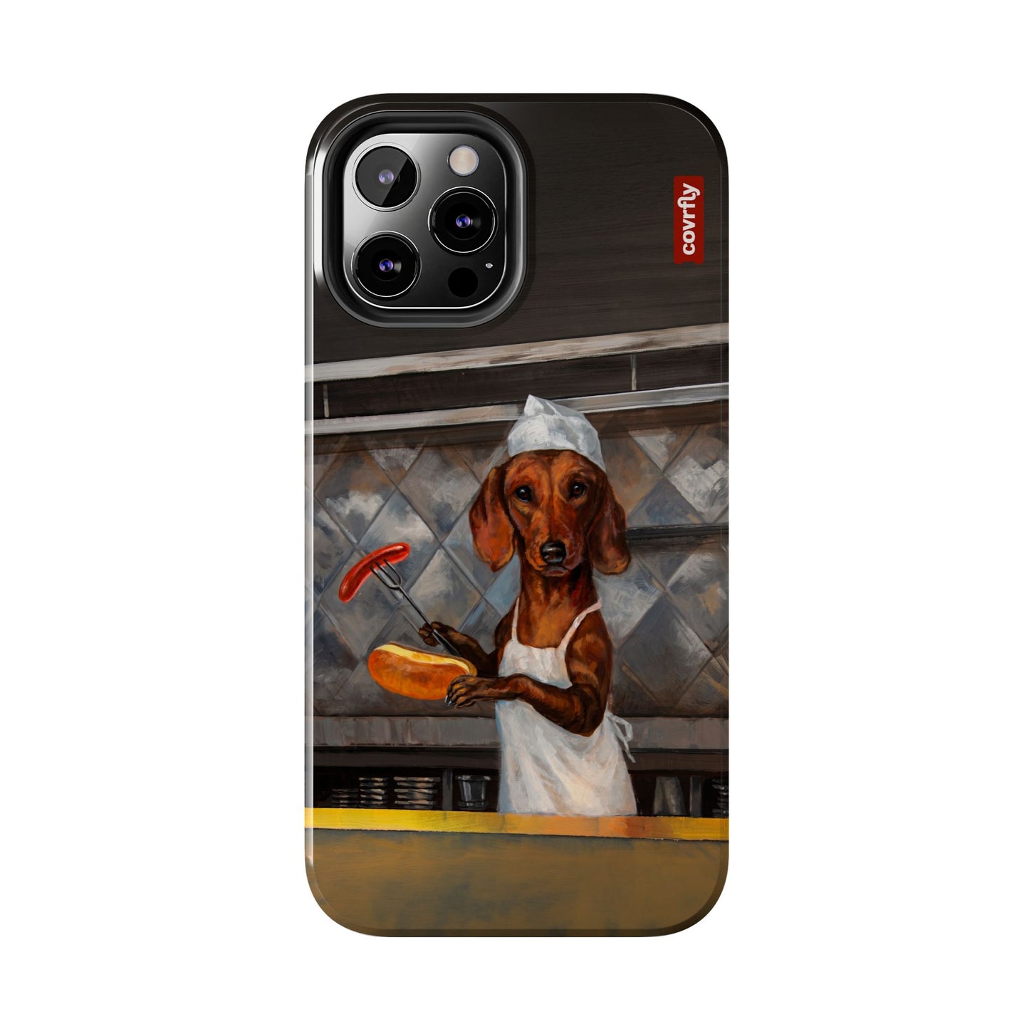 Funda Chef Salchicha para iPhone 12 Pro Max - View 1 - Diseño Premium covrfly