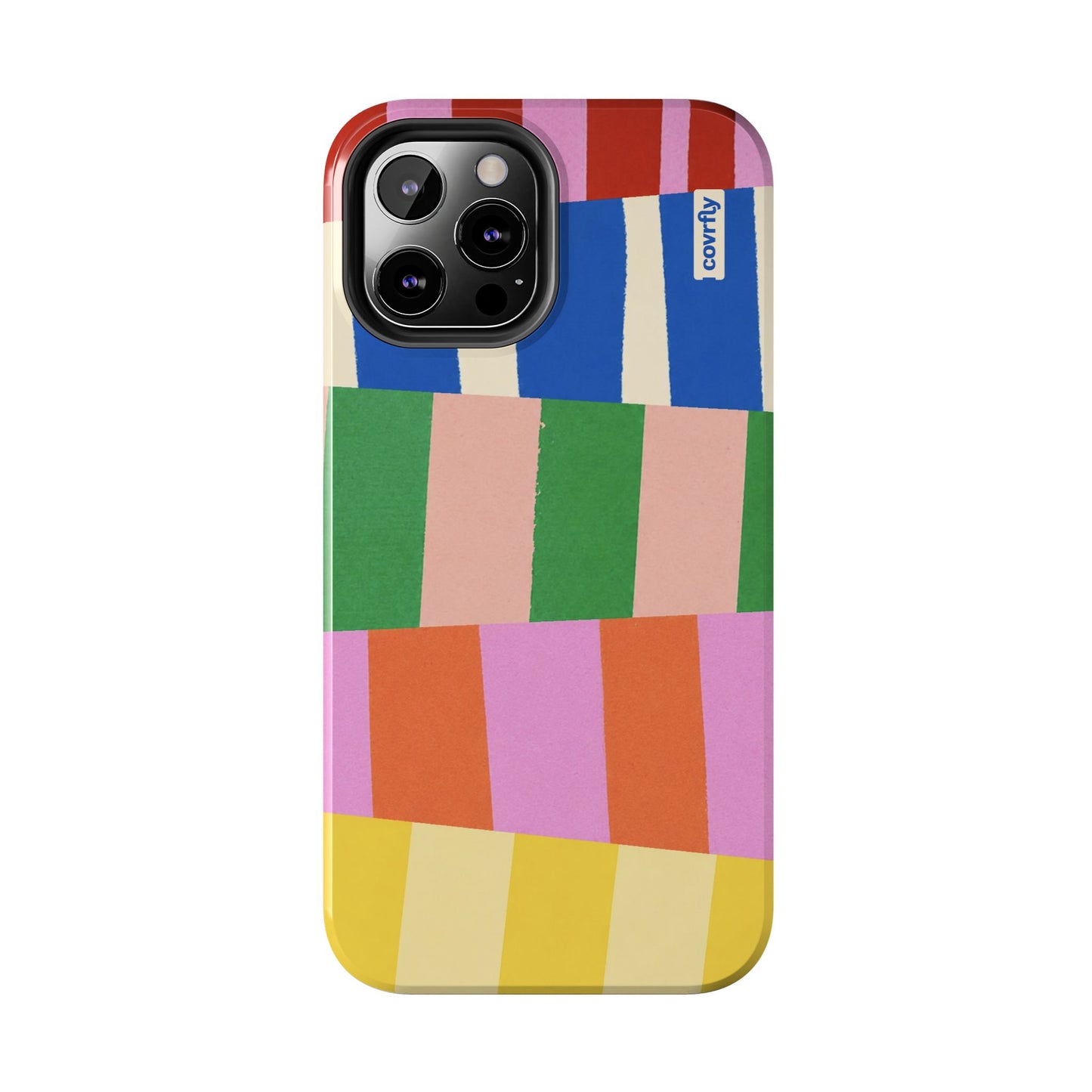 Funda Franjas Rotas para iPhone 12 Pro Max - View 1 - Diseño Premium covrfly