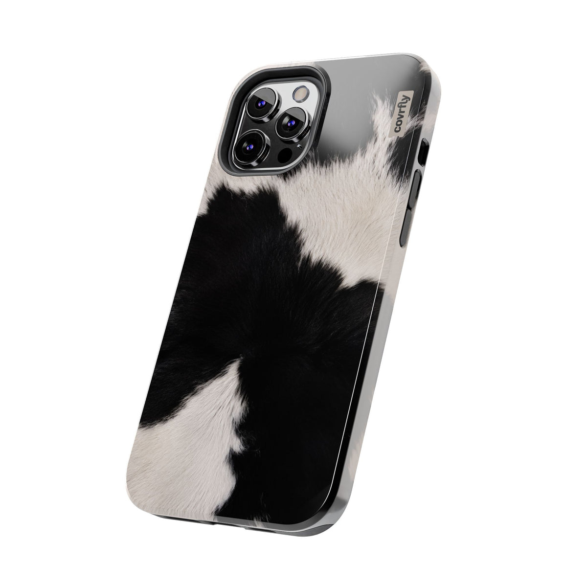 Funda Blanco, negro, punto. para iPhone 12 Pro Max - View 2 - Diseño Premium covrfly
