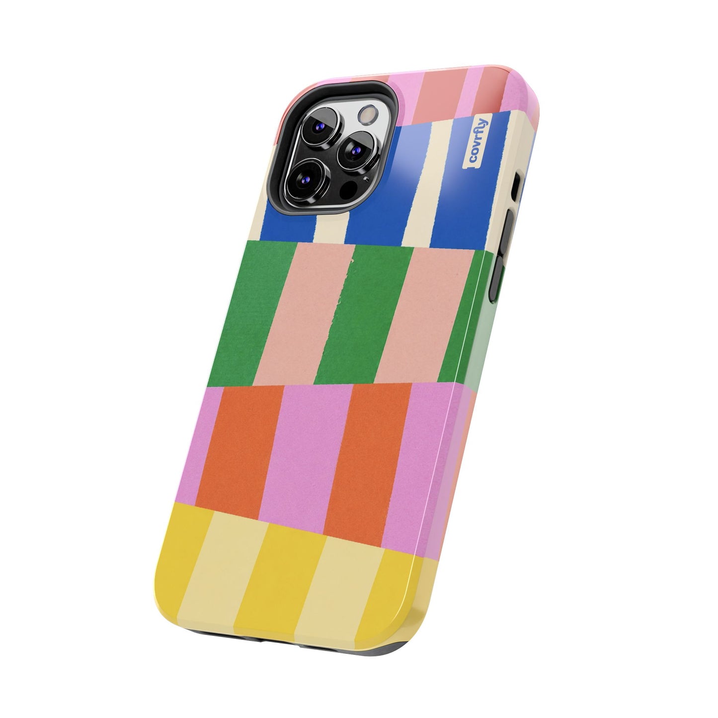 Funda Franjas Rotas para iPhone 12 Pro Max - View 2 - Diseño Premium covrfly