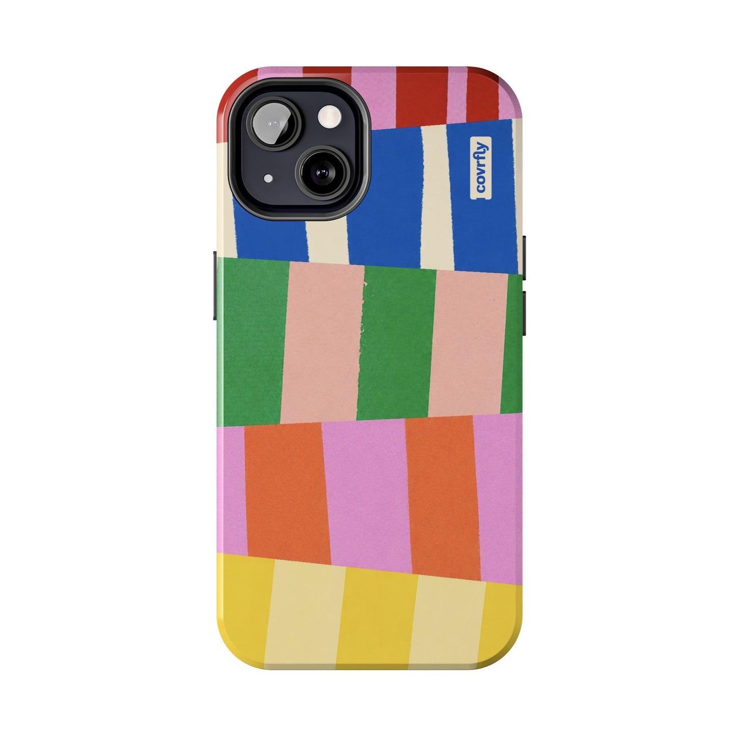 Funda Franjas Rotas para iPhone 13 - View 1 - Diseño Premium covrfly