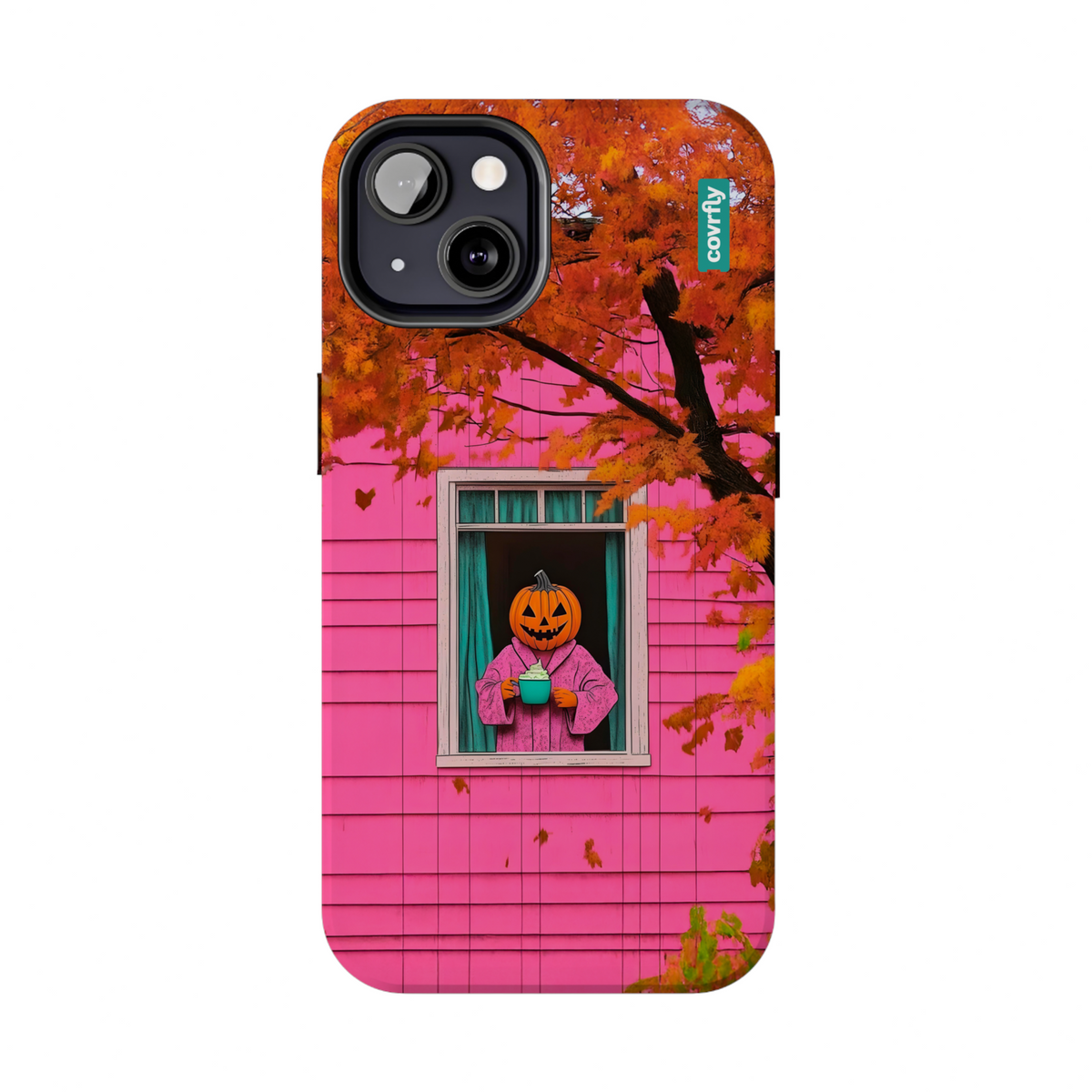 Funda Cozy Pumpkin Mornings para iPhone 13 - View 2 - Diseño Premium covrfly