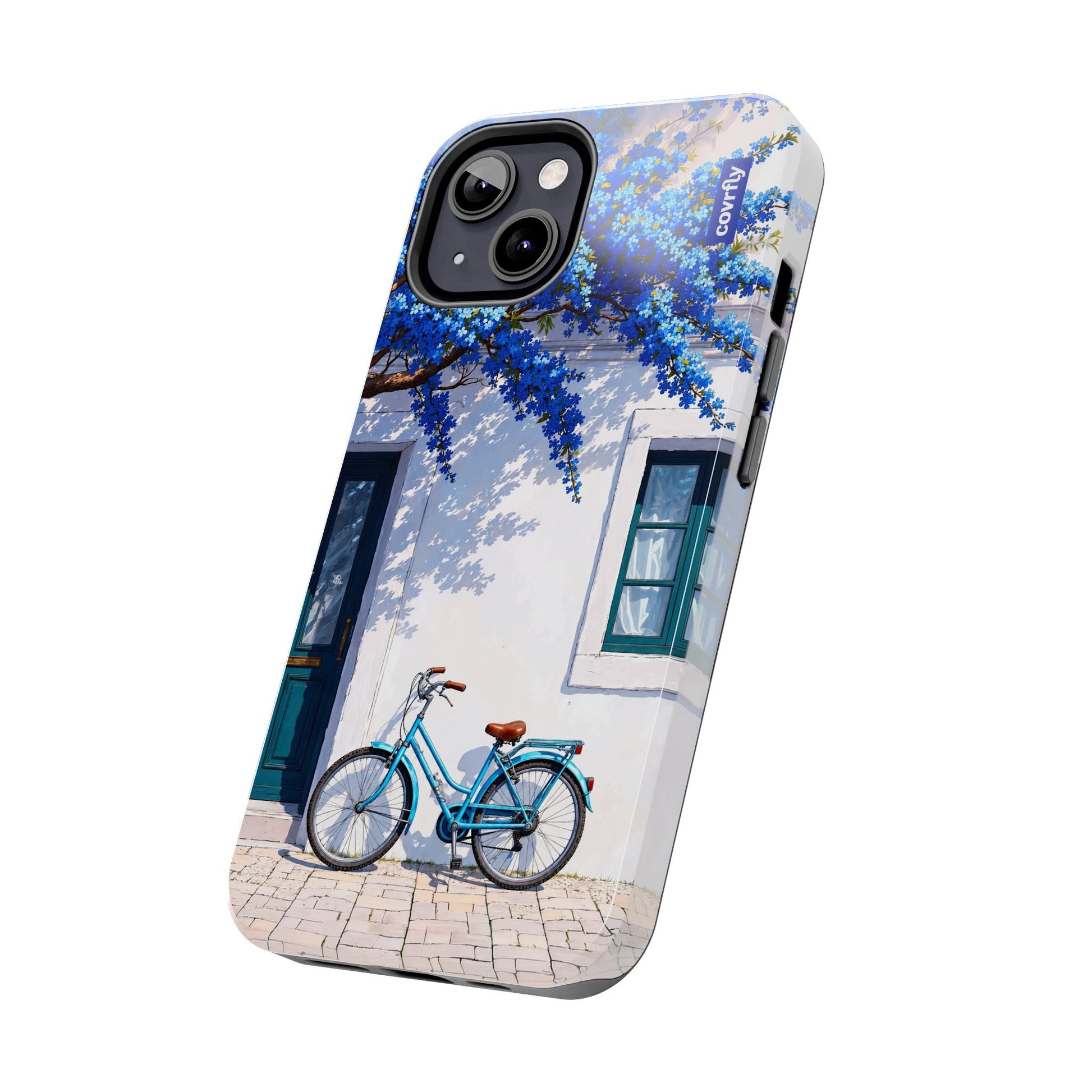 Funda Flores & Ruedas para iPhone 13 - View 2 - Diseño Premium covrfly