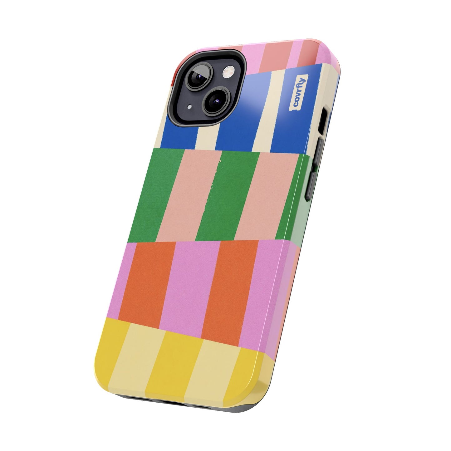 Funda Franjas Rotas para iPhone 13 - View 2 - Diseño Premium covrfly