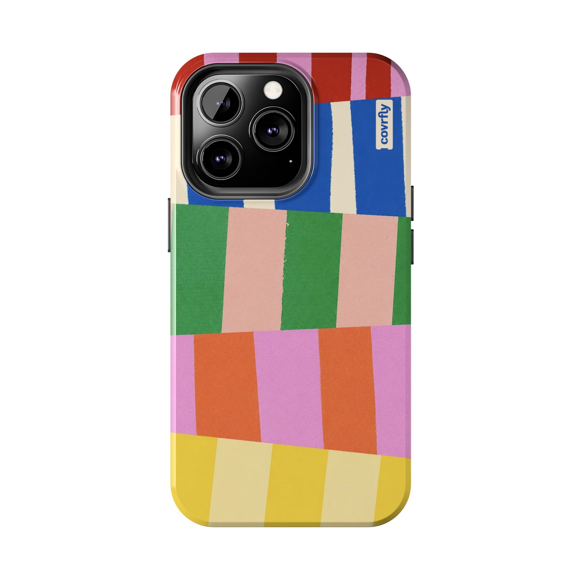 Funda Franjas Rotas para iPhone 13 Pro - View 1 - Diseño Premium covrfly