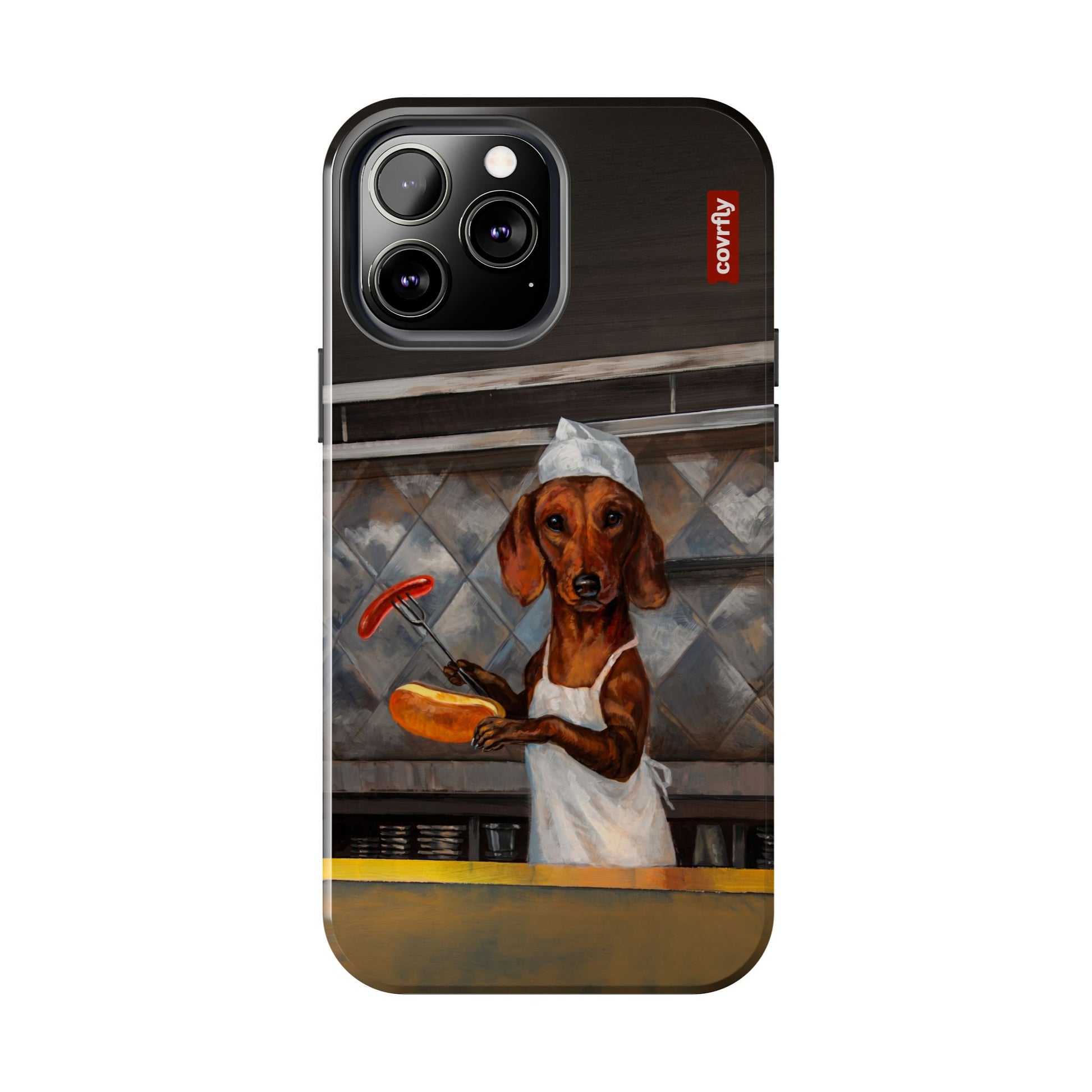 Funda Chef Salchicha para iPhone 13 Pro Max - View 1 - Diseño Premium covrfly