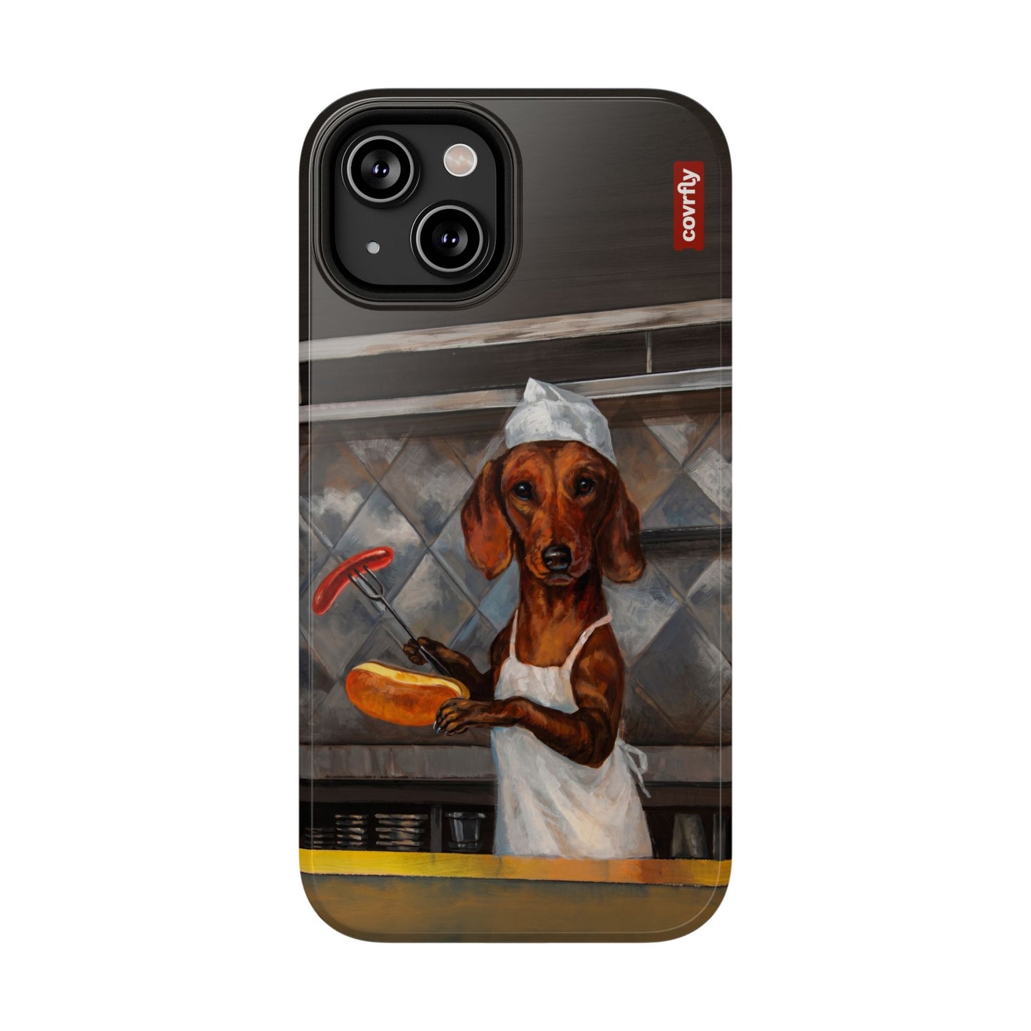 Funda Chef Salchicha para iPhone 14 - View 1 - Diseño Premium covrfly