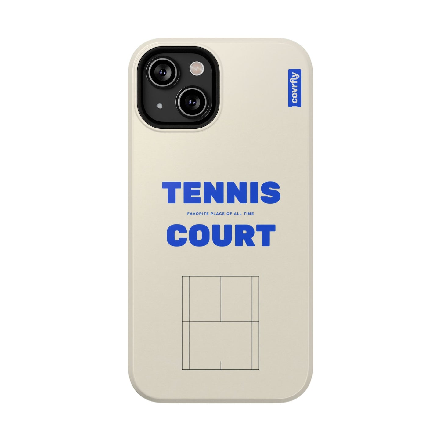Funda Tennis Court para iPhone 14 - View 1 - Diseño Premium covrfly