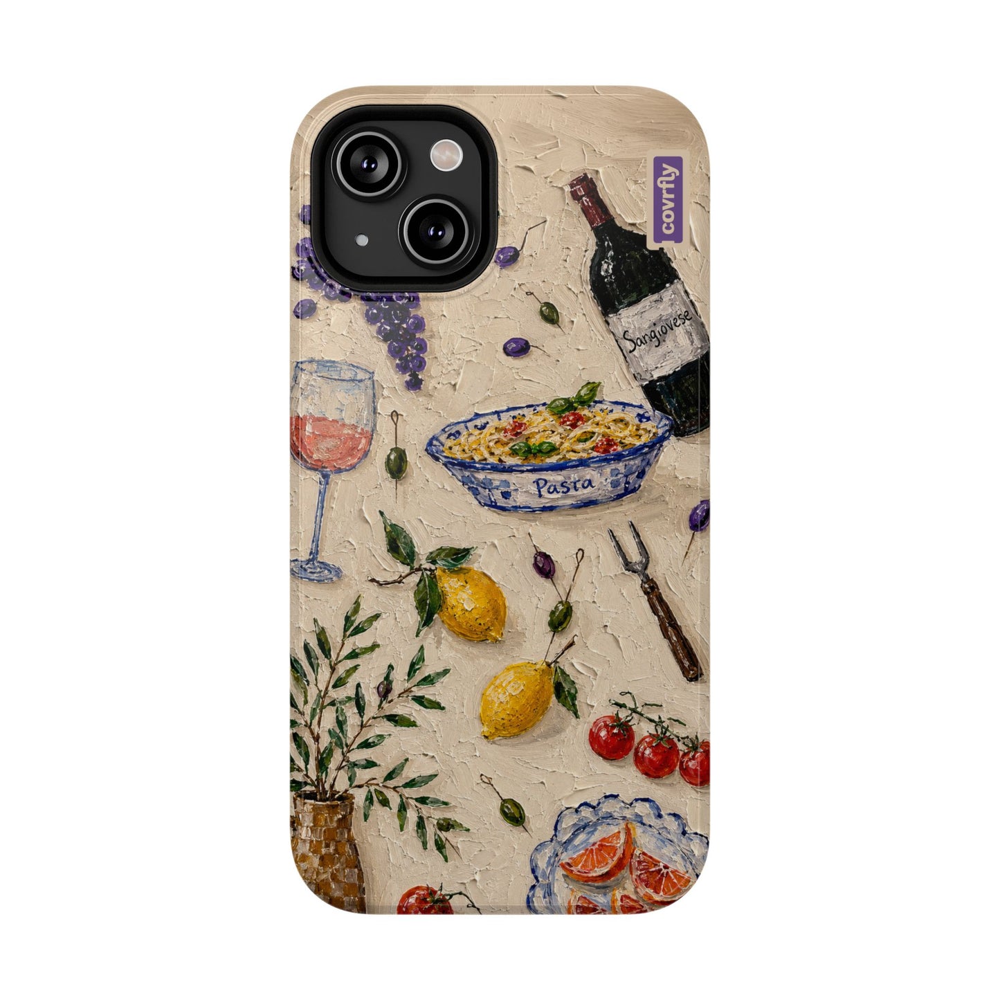 Funda Trattoria para iPhone 14 - View 1 - Diseño Premium covrfly