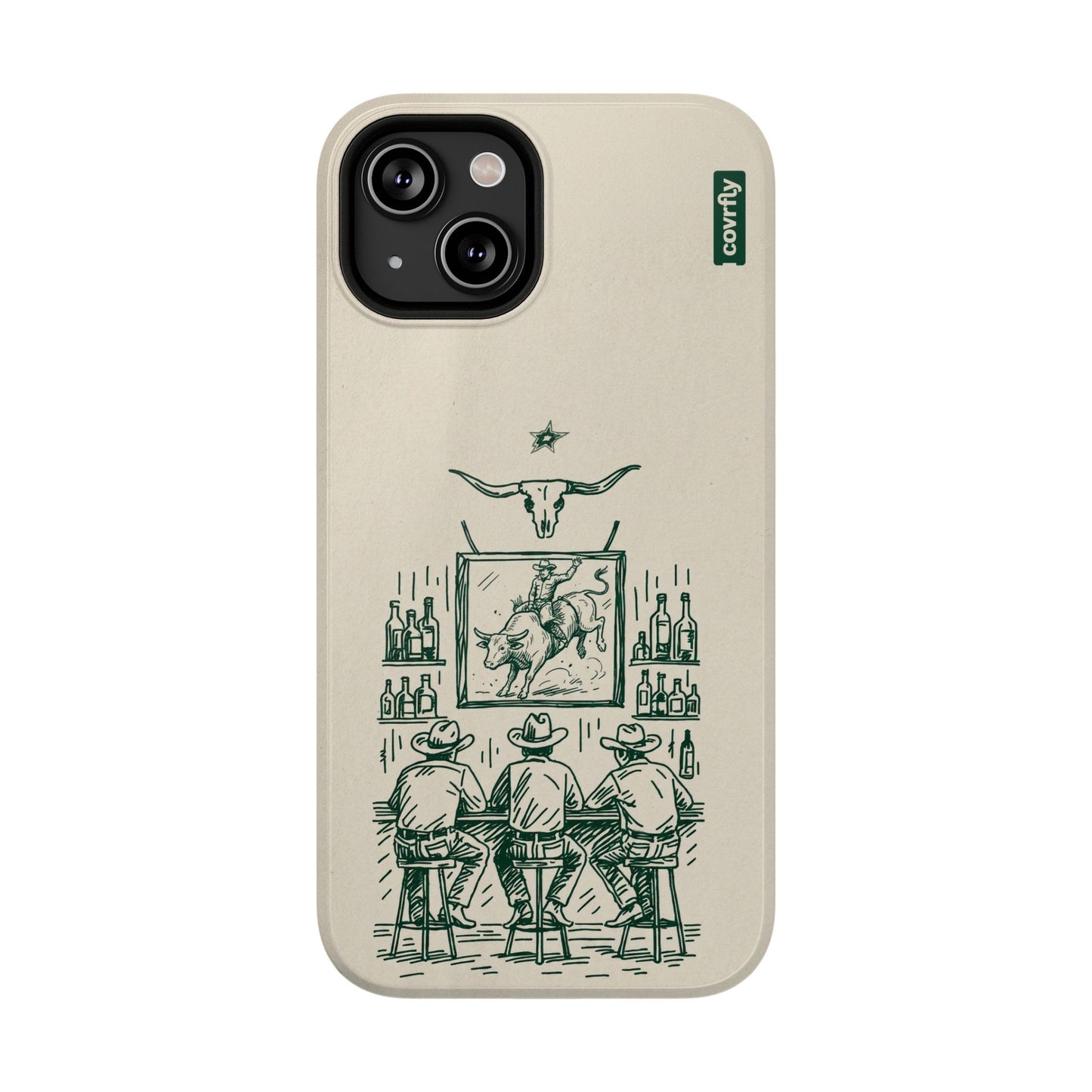 Funda Tres Sillas para iPhone 14 - View 1 - Diseño Premium covrfly