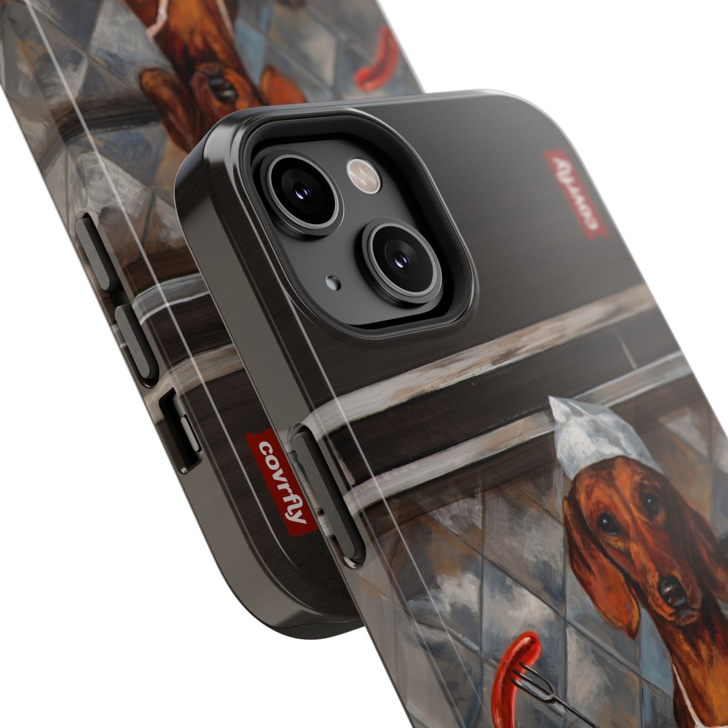 Funda Chef Salchicha para iPhone 14 - View 2 - Diseño Premium covrfly