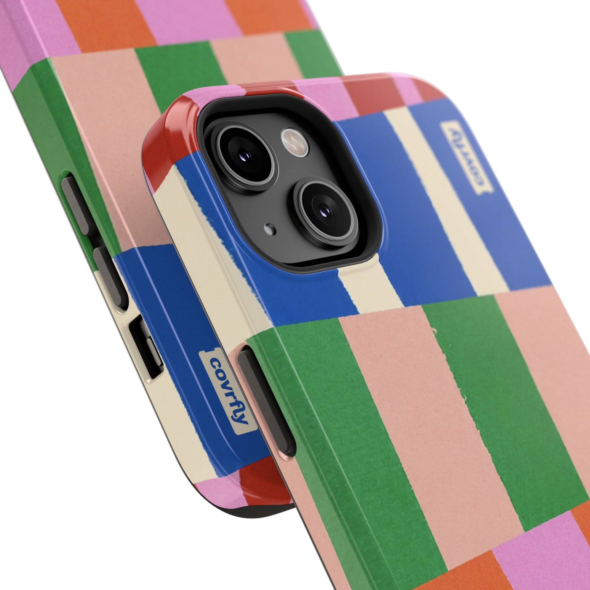 Funda Franjas Rotas para iPhone 14 - View 2 - Diseño Premium covrfly