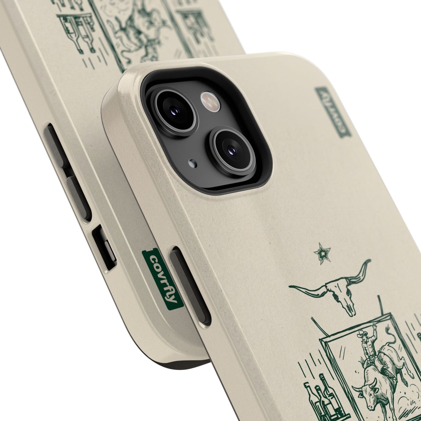 Funda Tres Sillas para iPhone 14 - View 2 - Diseño Premium covrfly