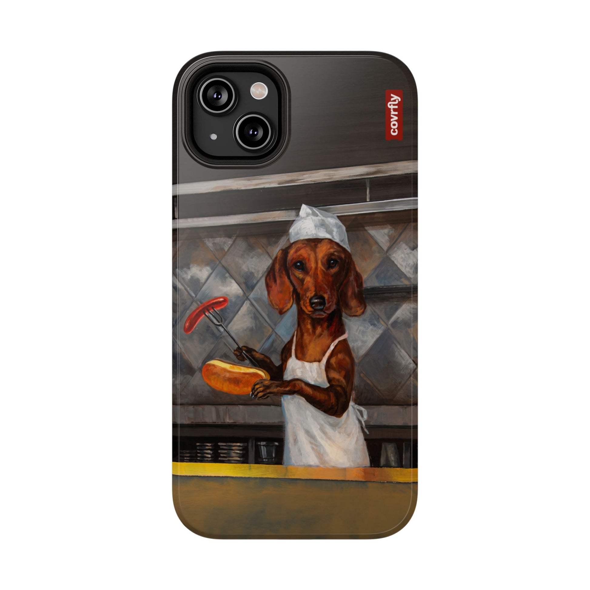 Funda Chef Salchicha para iPhone 14 Plus - View 1 - Diseño Premium covrfly