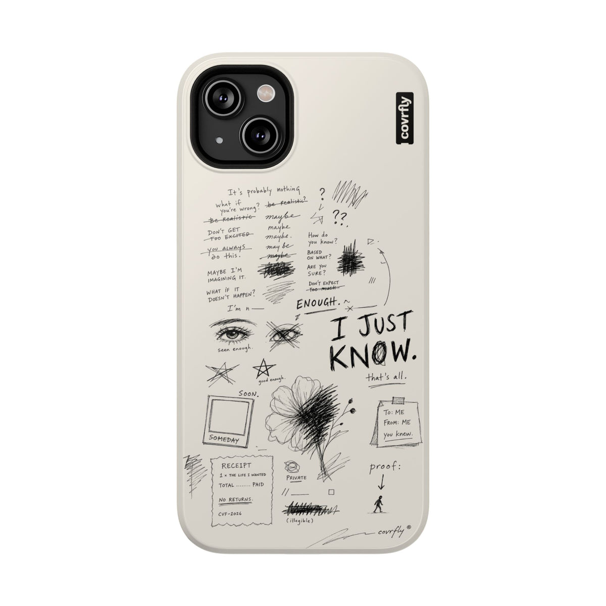 Funda I Just Know para iPhone 14 Plus - View 1 - Diseño Premium covrfly