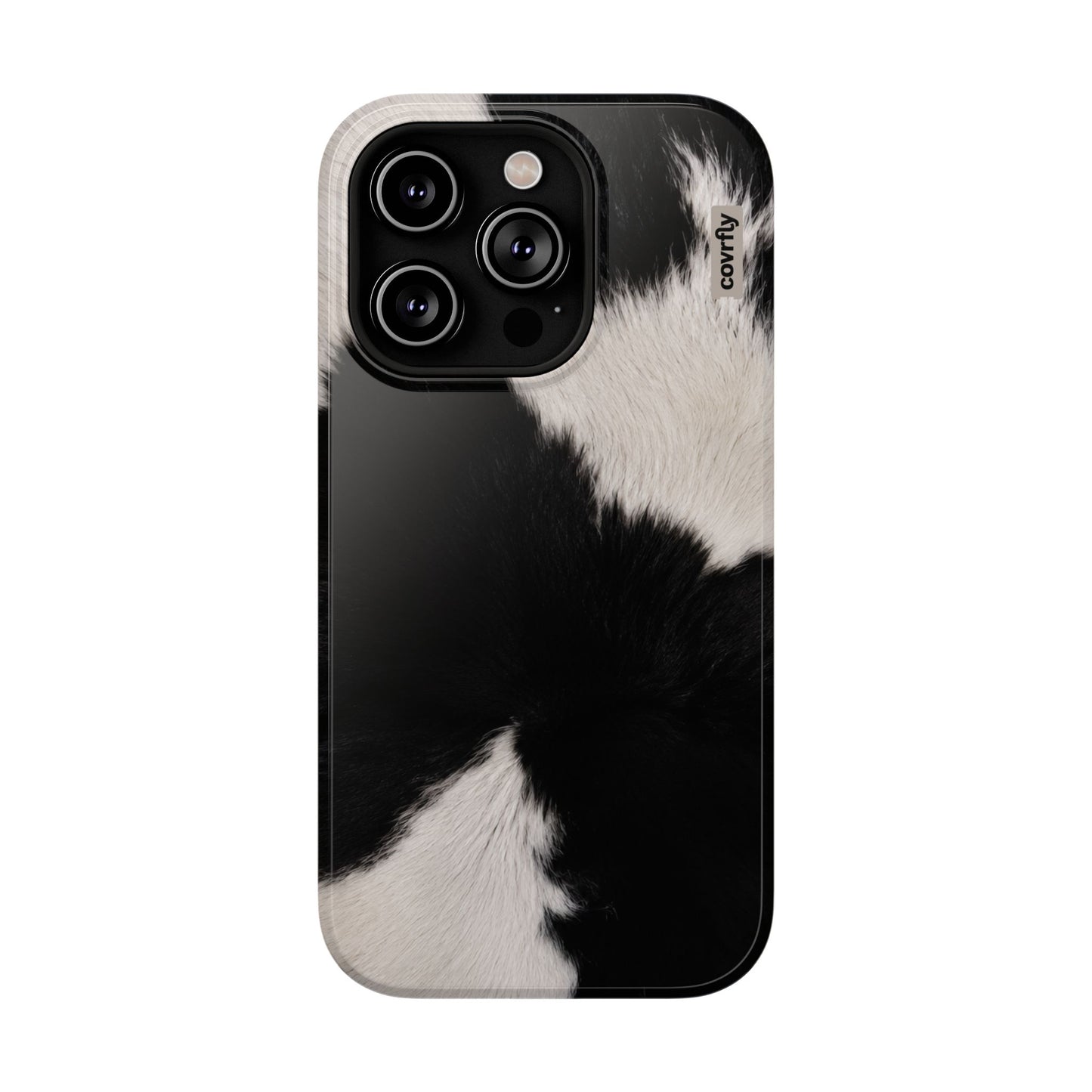 Funda Blanco, negro, punto. para iPhone 14 Pro - View 1 - Diseño Premium covrfly
