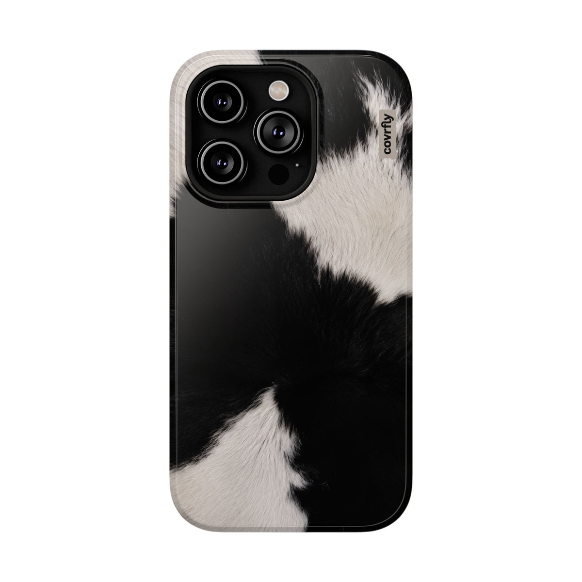 Funda Blanco, negro, punto. para iPhone 14 Pro - View 1 - Diseño Premium covrfly