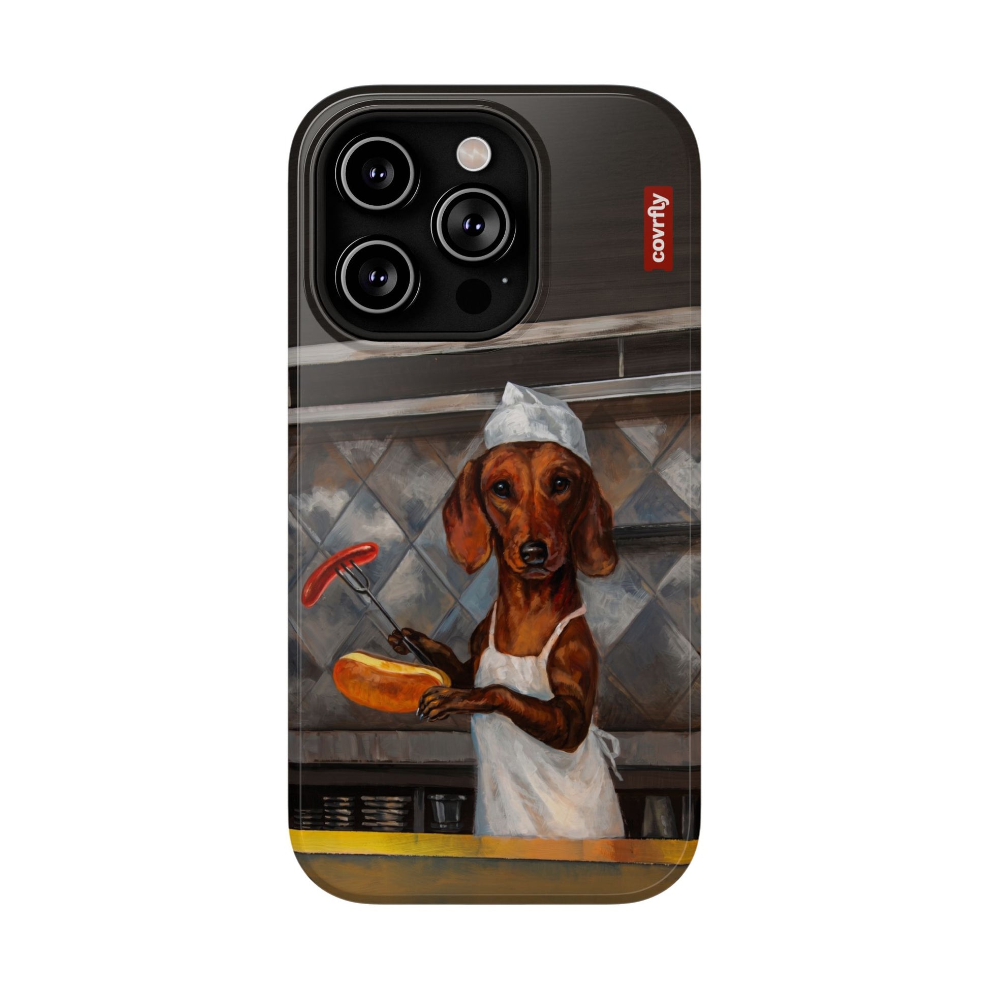 Funda Chef Salchicha para iPhone 14 Pro - View 1 - Diseño Premium covrfly